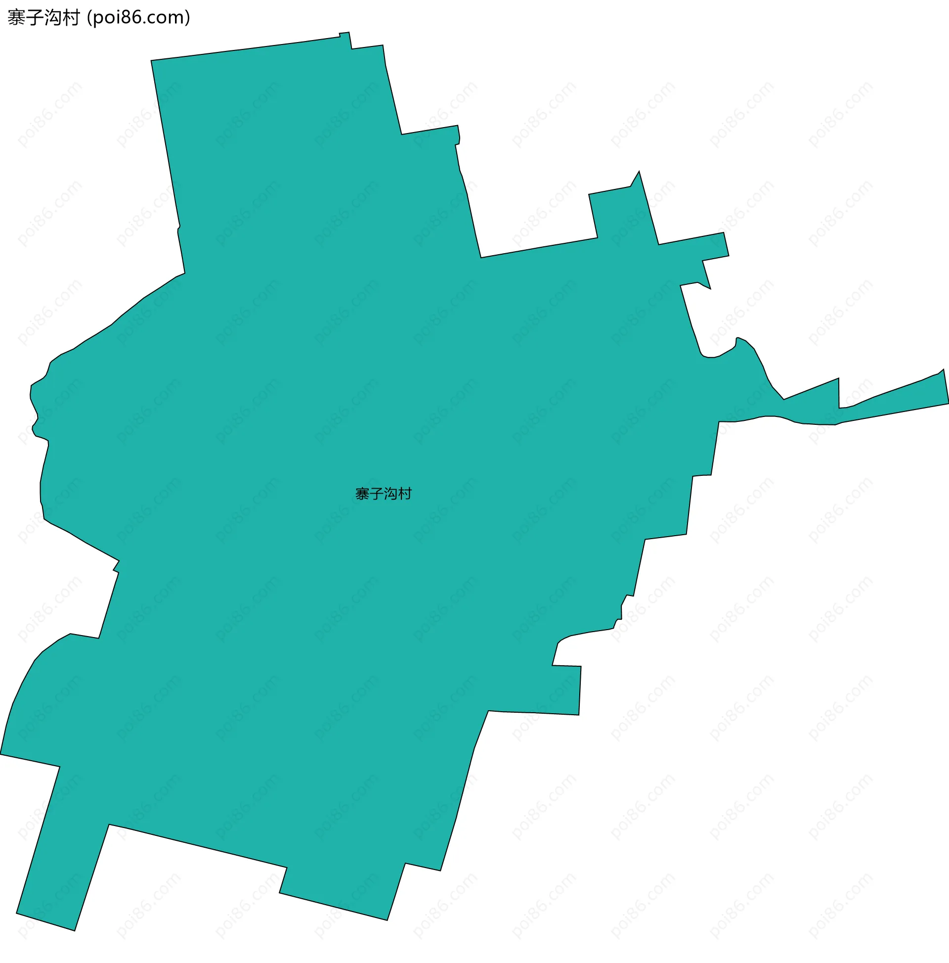 寨子沟村边界地图