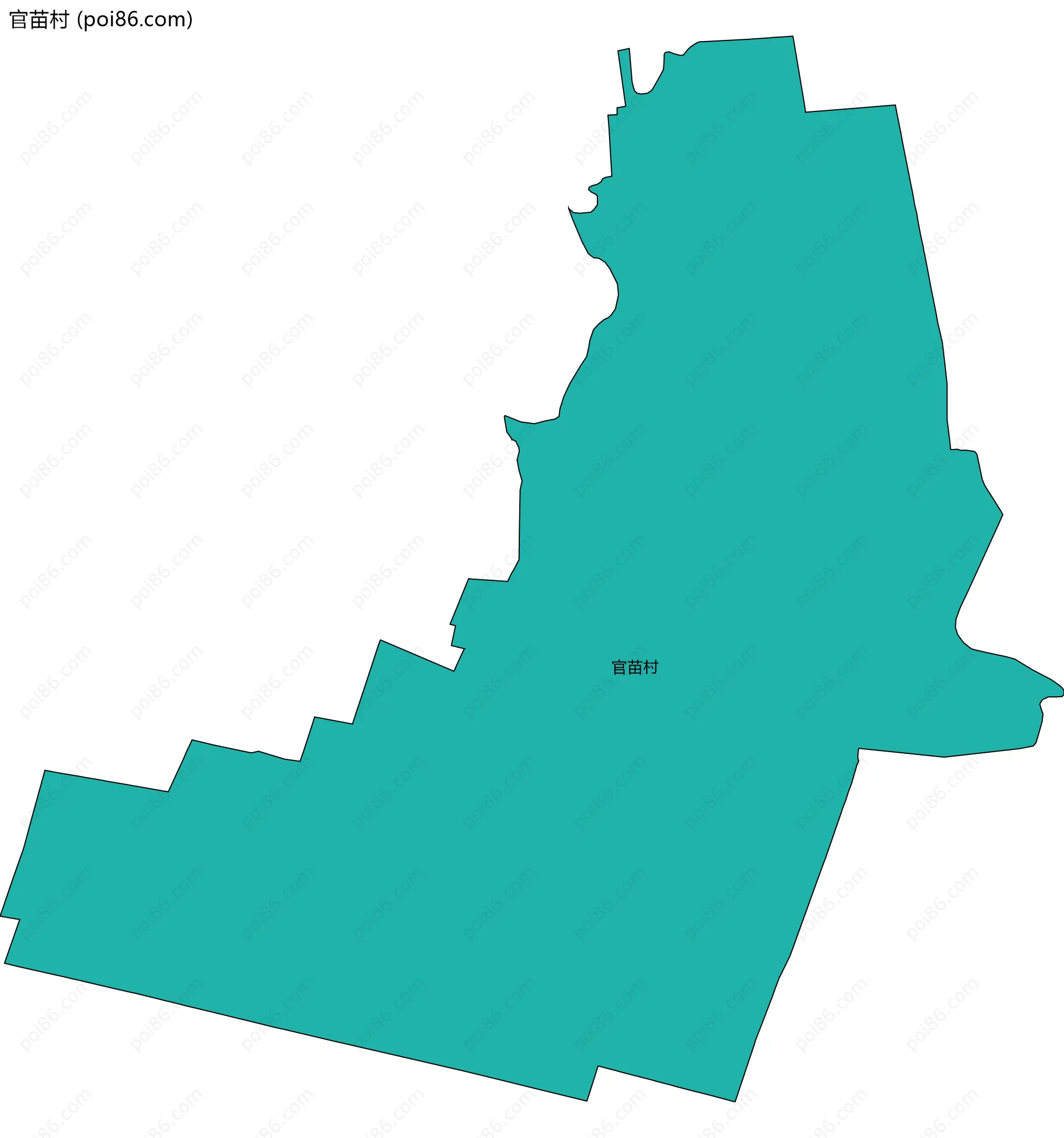 官苗村边界地图