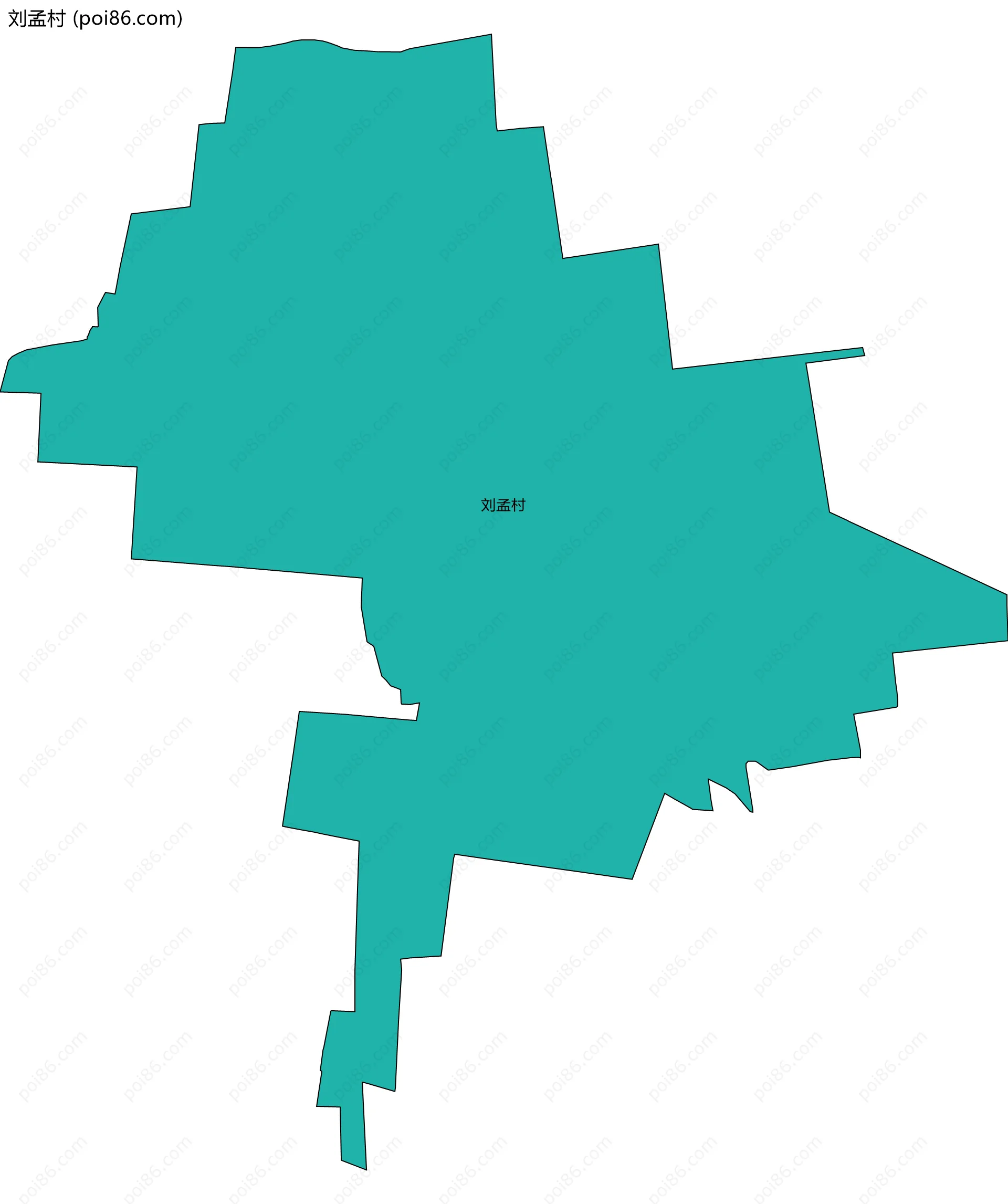 刘孟村边界地图