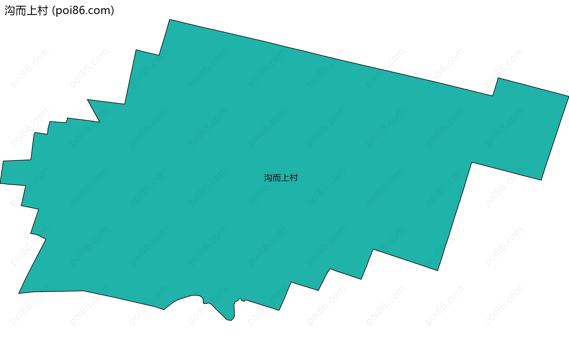 沟而上村边界地图