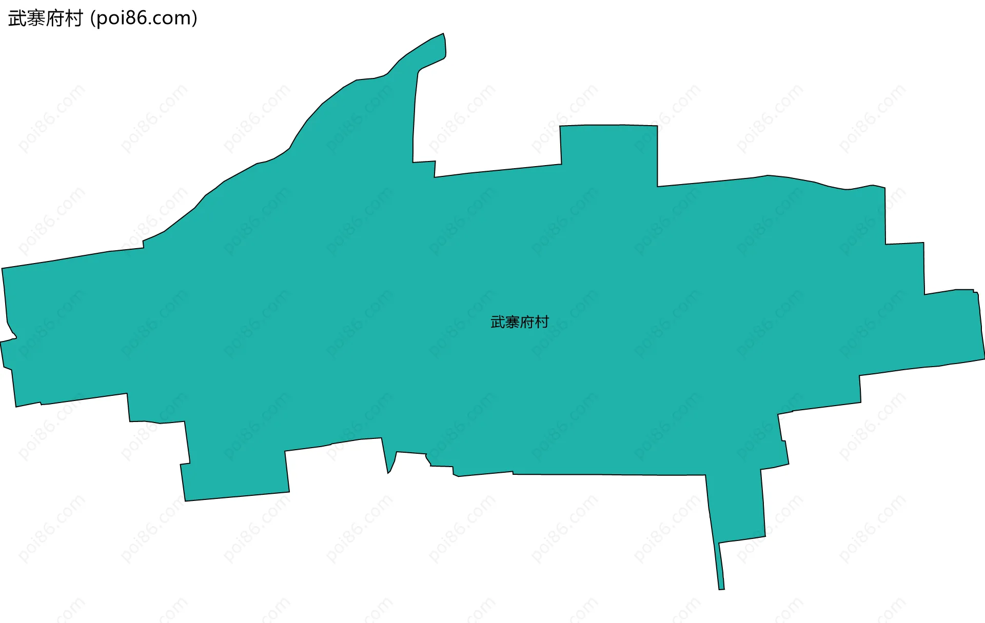 武寨府村边界地图