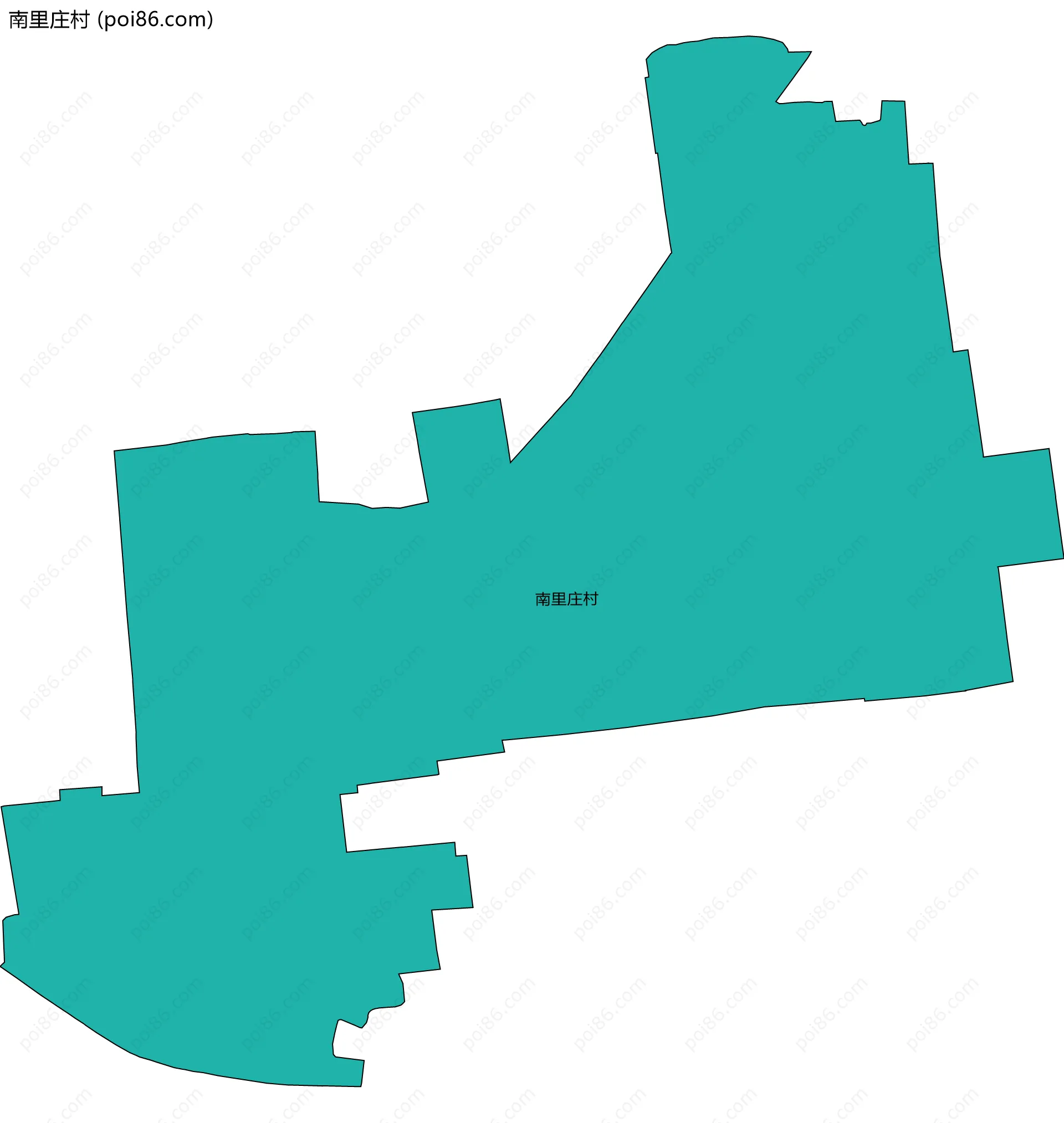 南里庄村边界地图