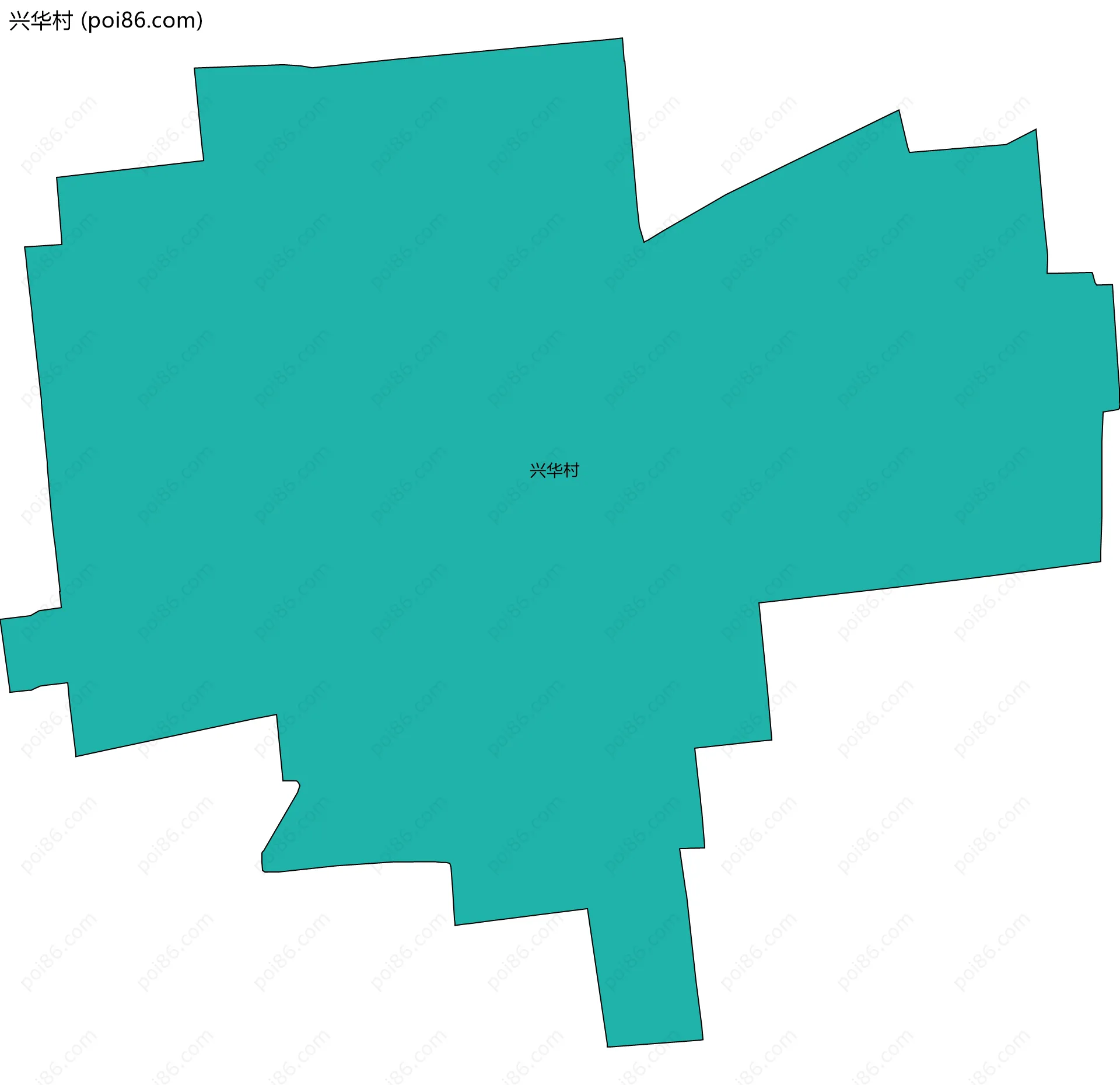 兴华村边界地图