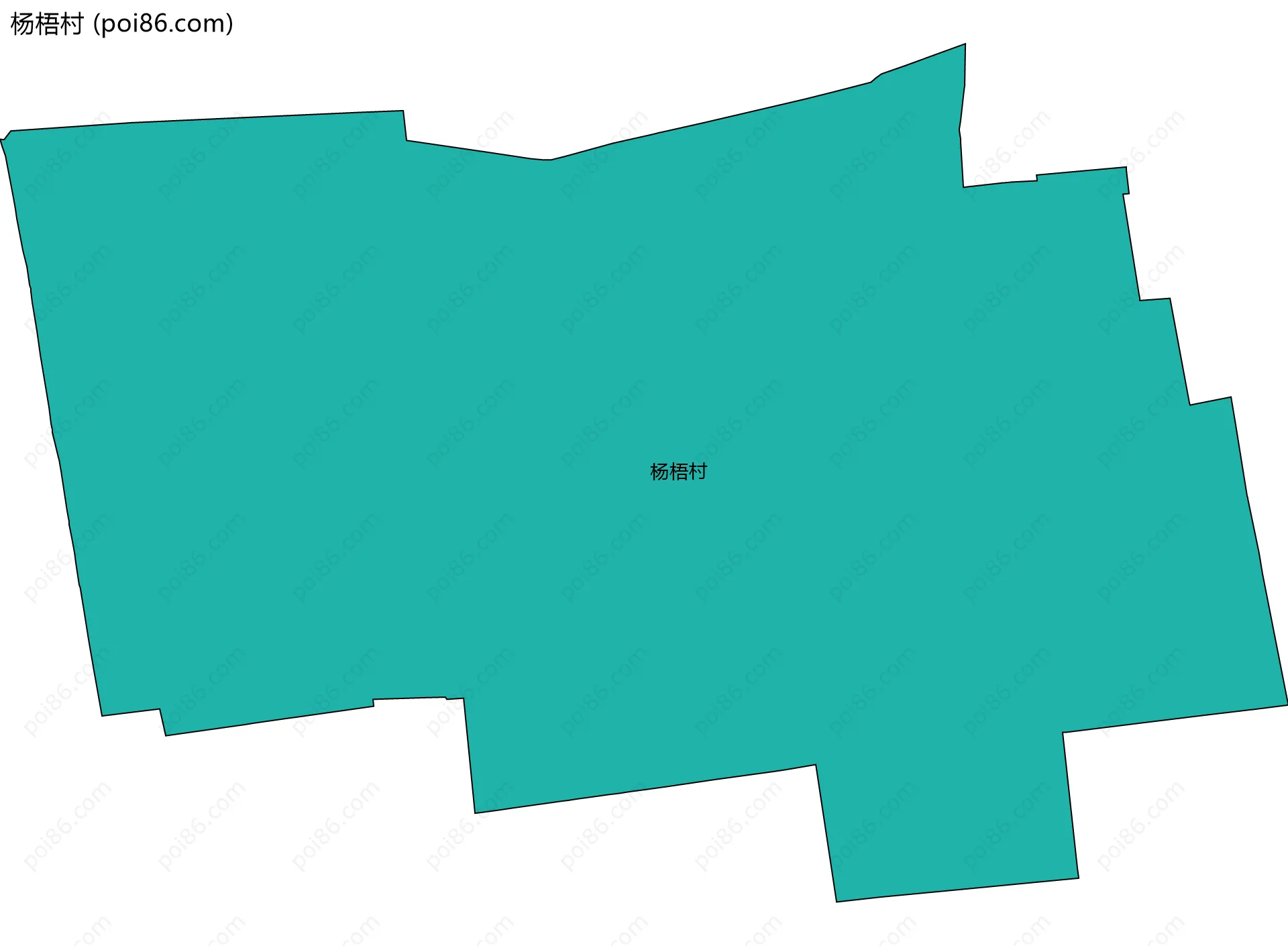 杨梧村边界地图