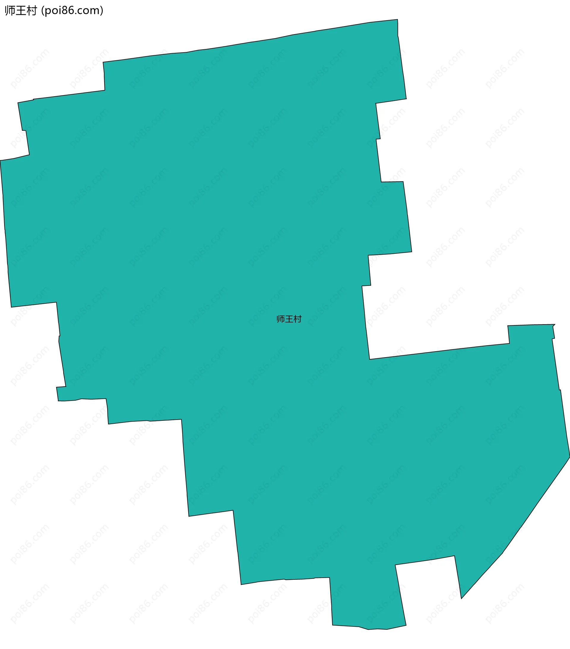 师王村边界地图