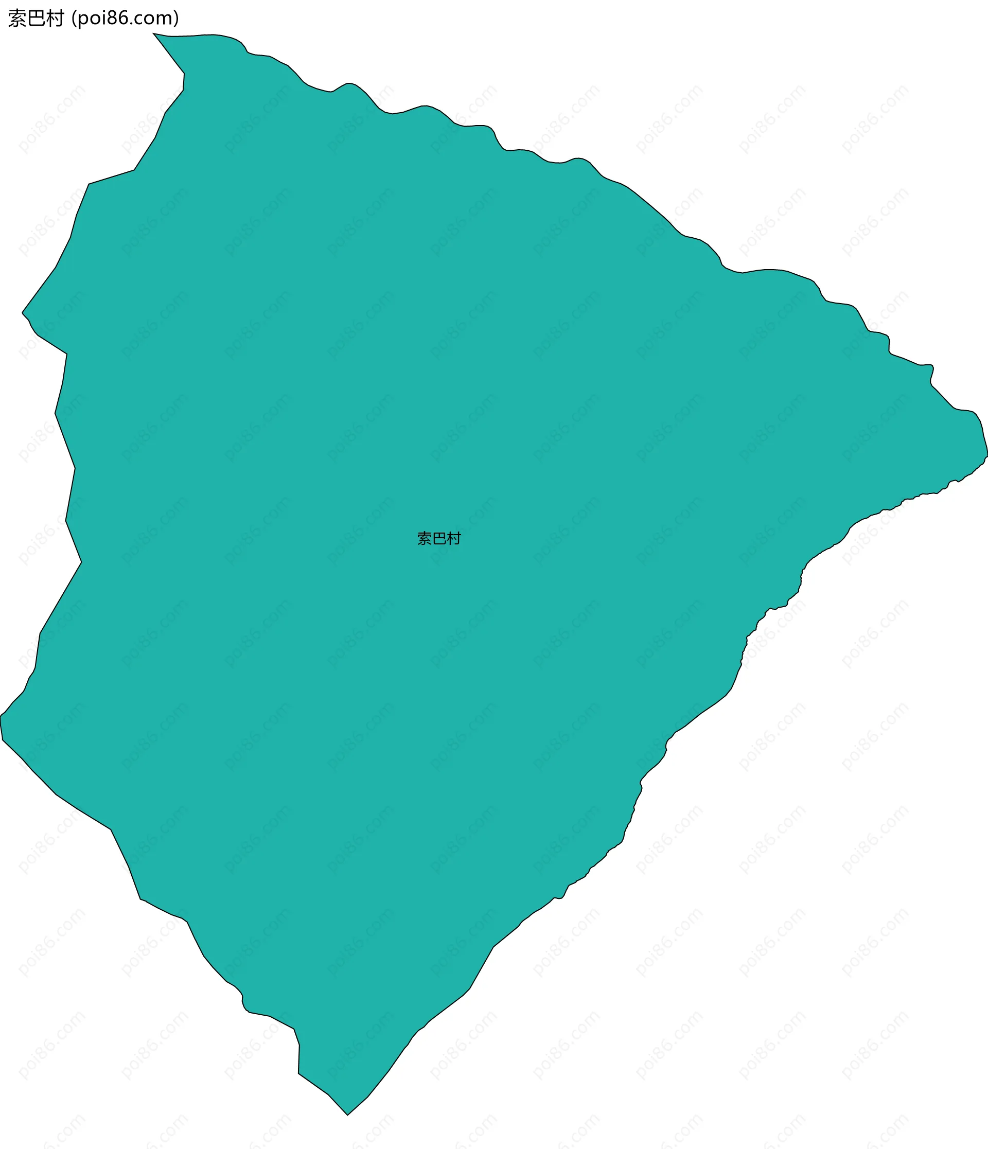 索巴村边界地图
