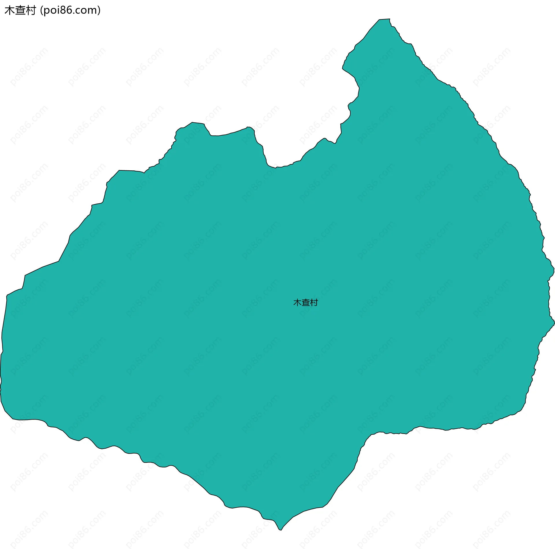 木查村边界地图