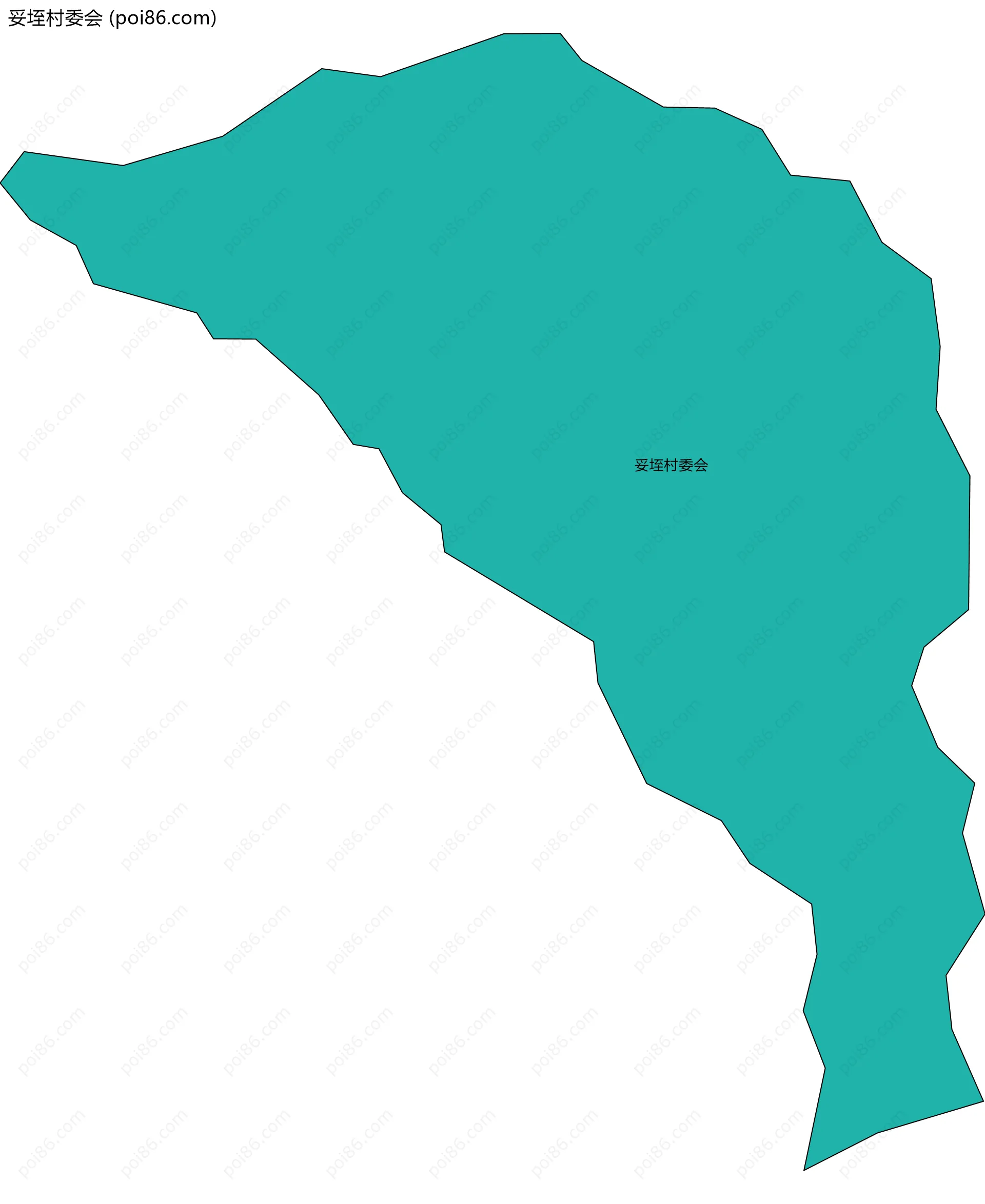 妥垤村委会边界地图