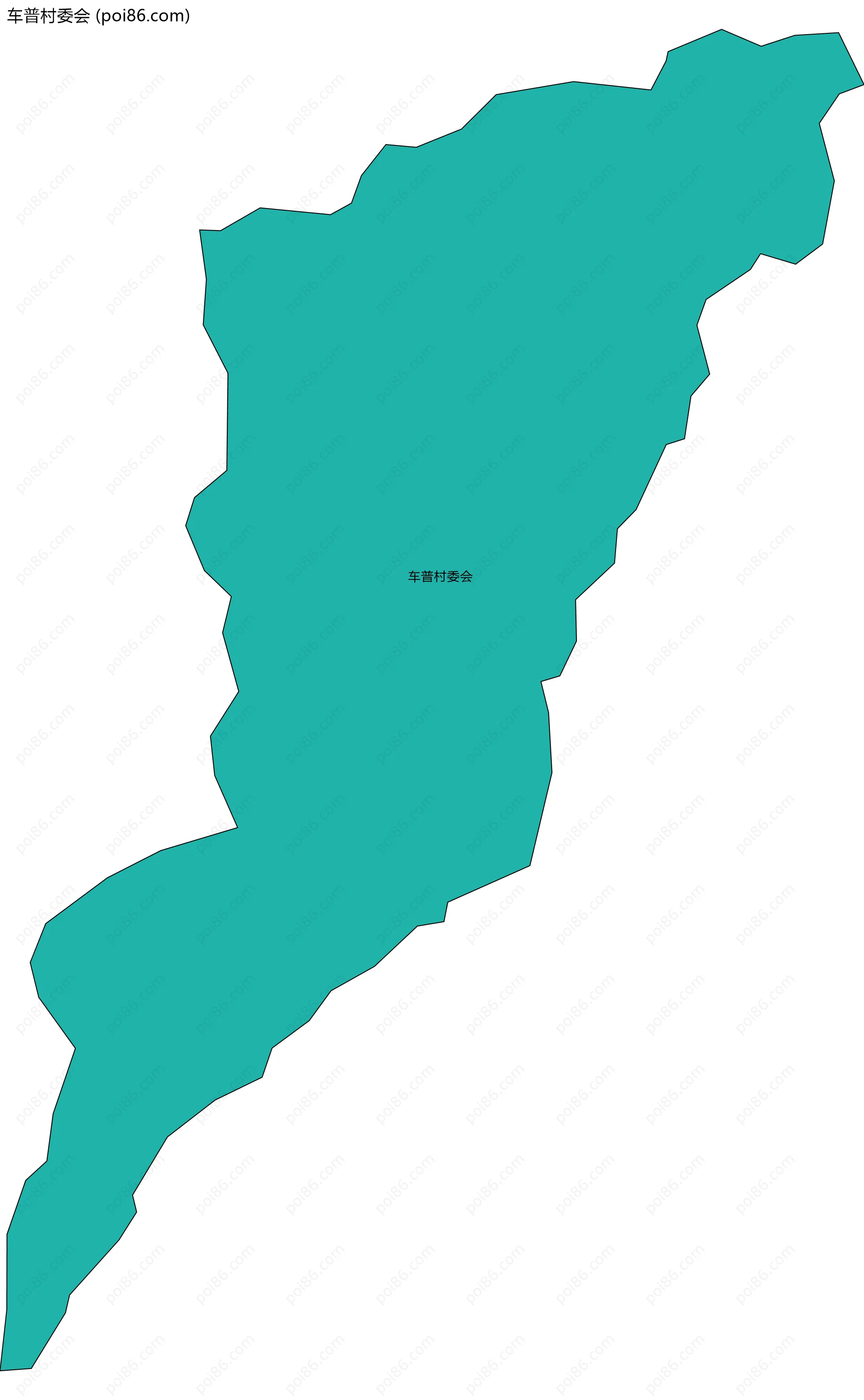 车普村委会边界地图