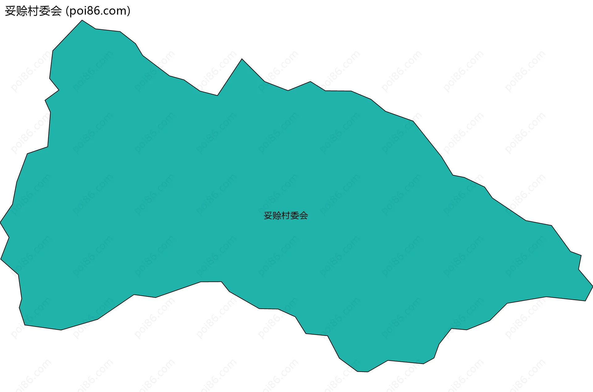 妥赊村委会边界地图