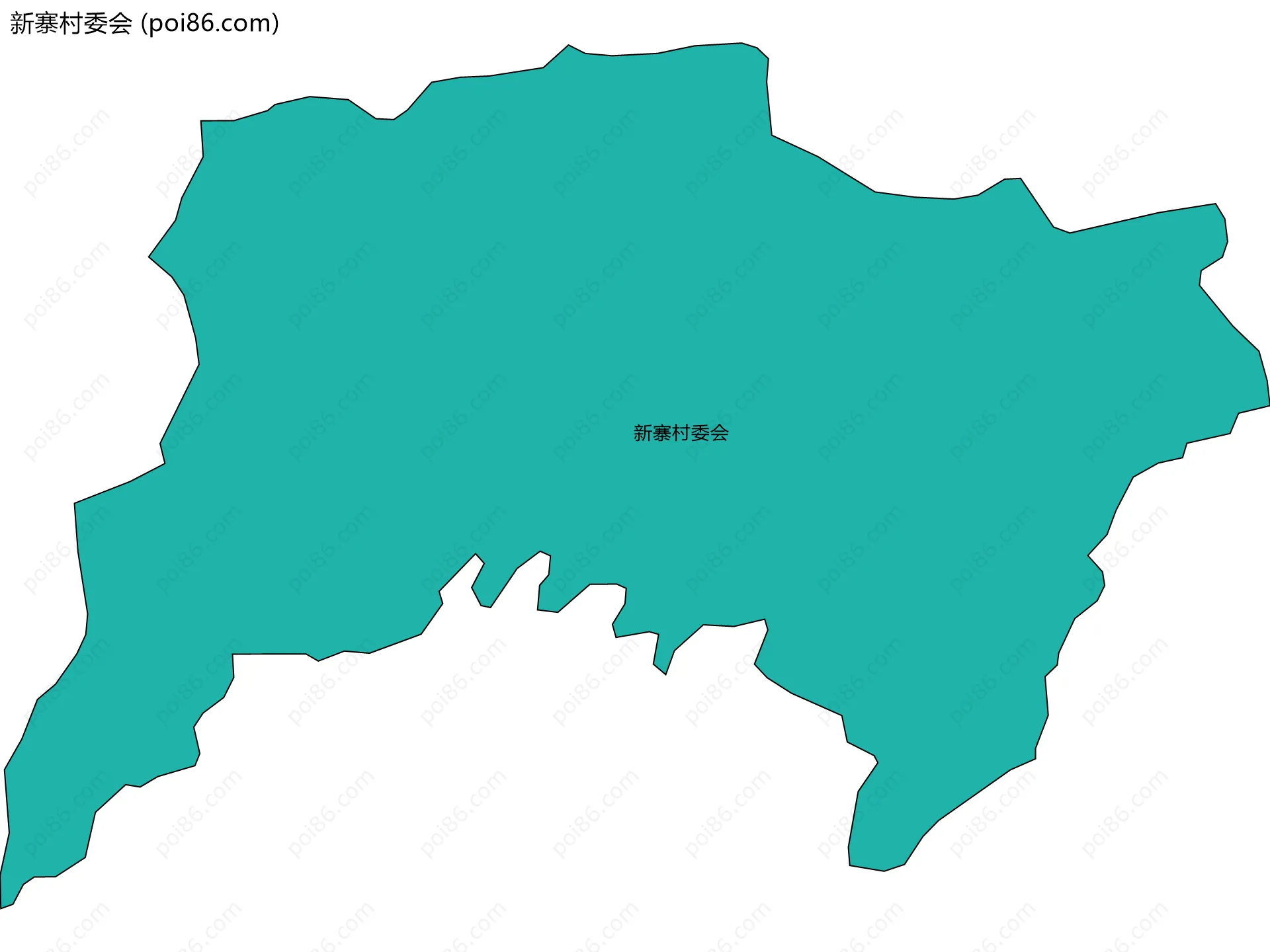 新寨村委会边界地图