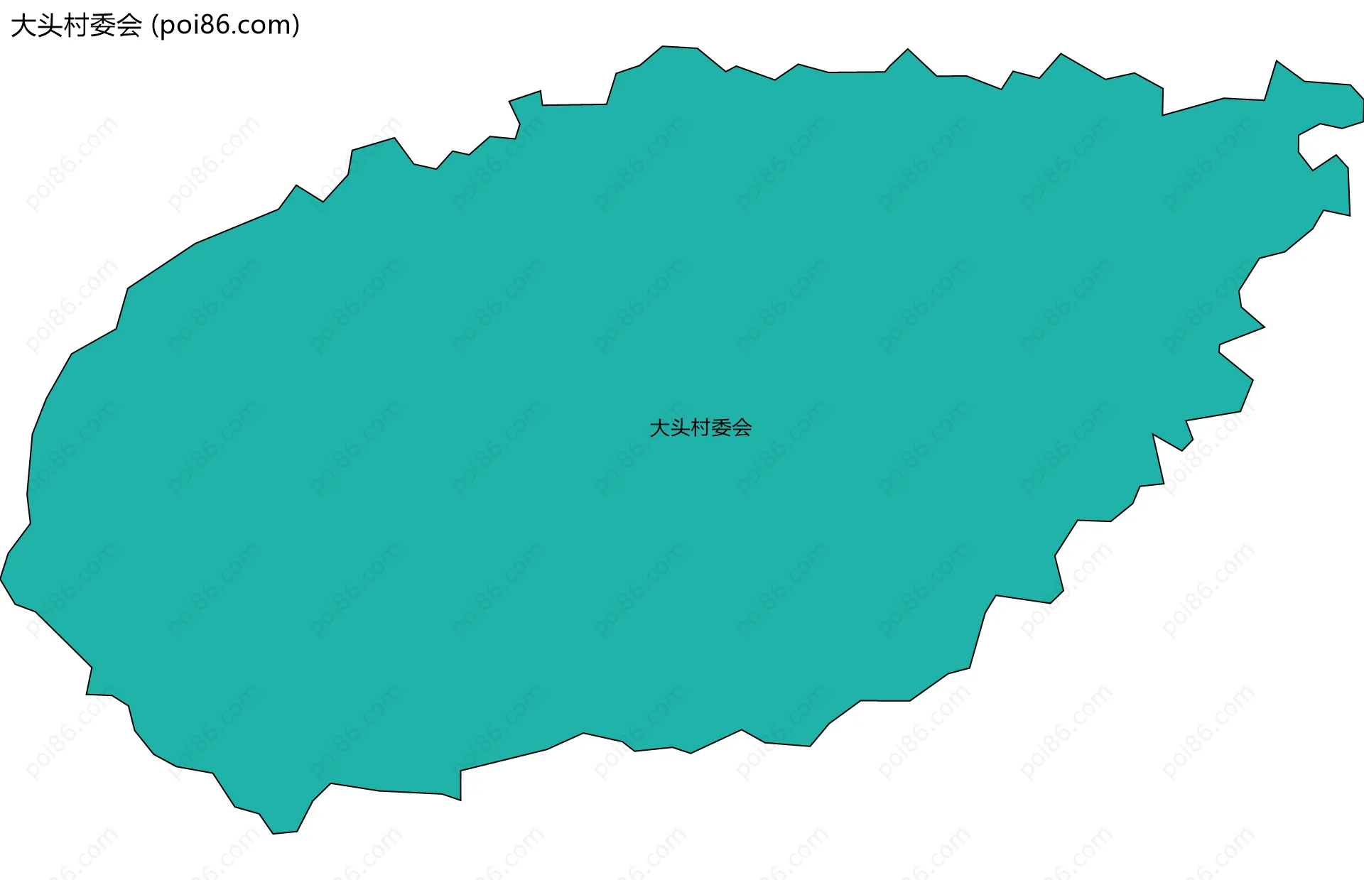 大头村委会边界地图
