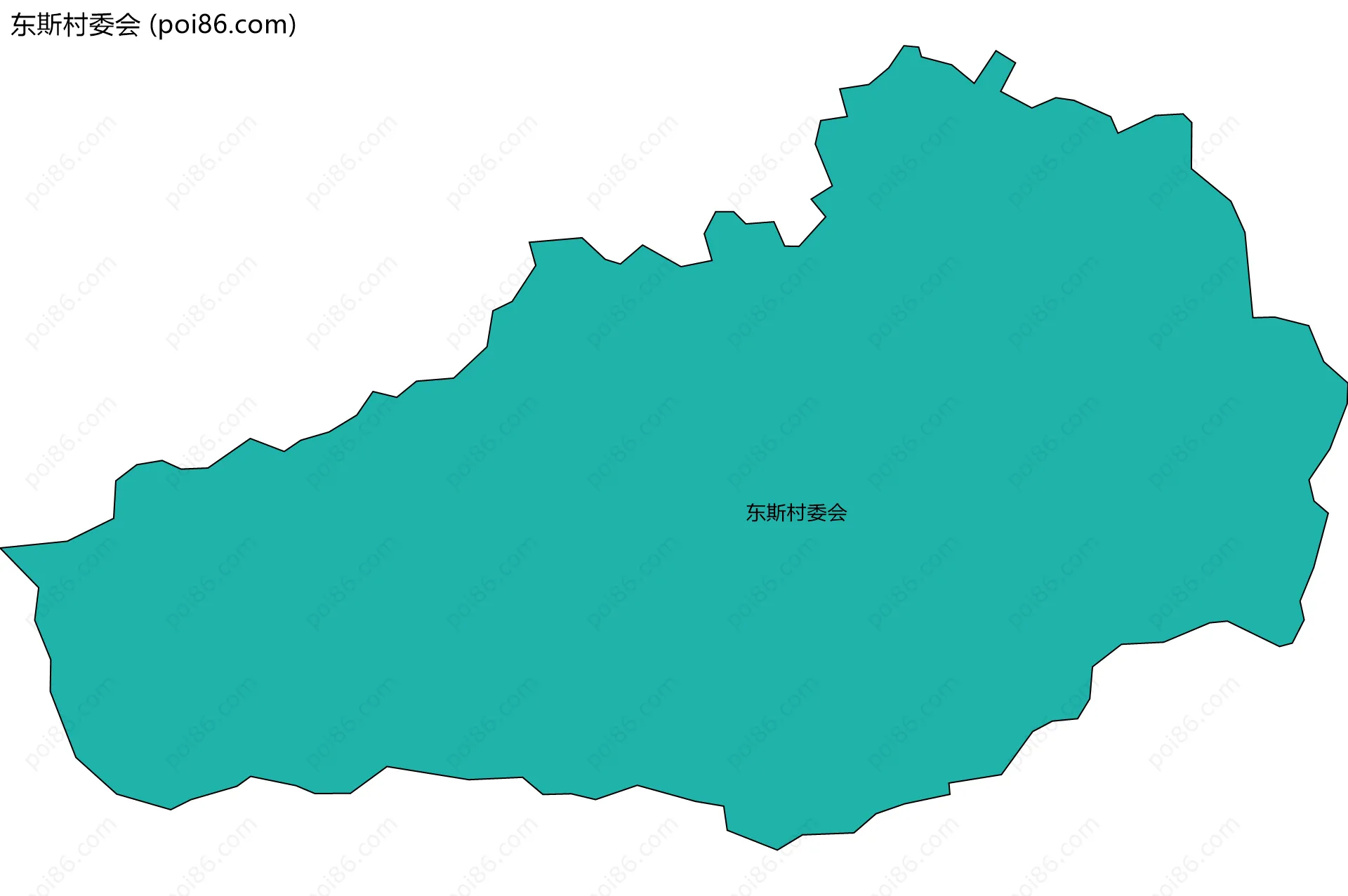 东斯村委会边界地图