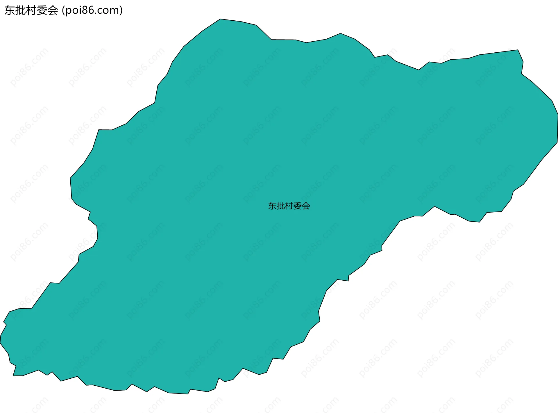 东批村委会边界地图