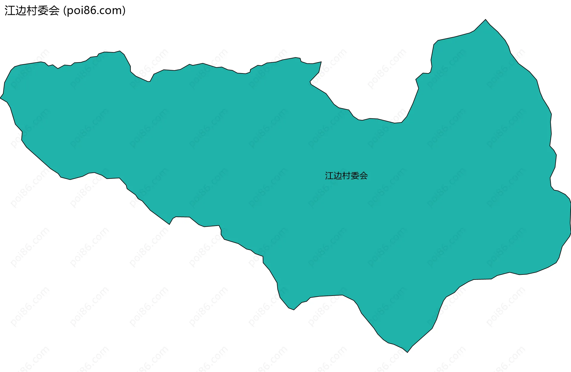 江边村委会边界地图