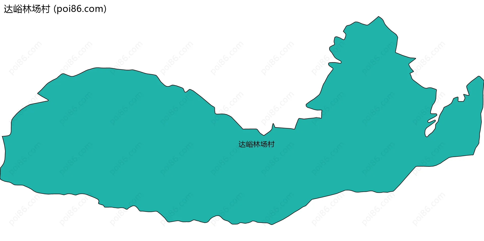 达峪林场村边界地图