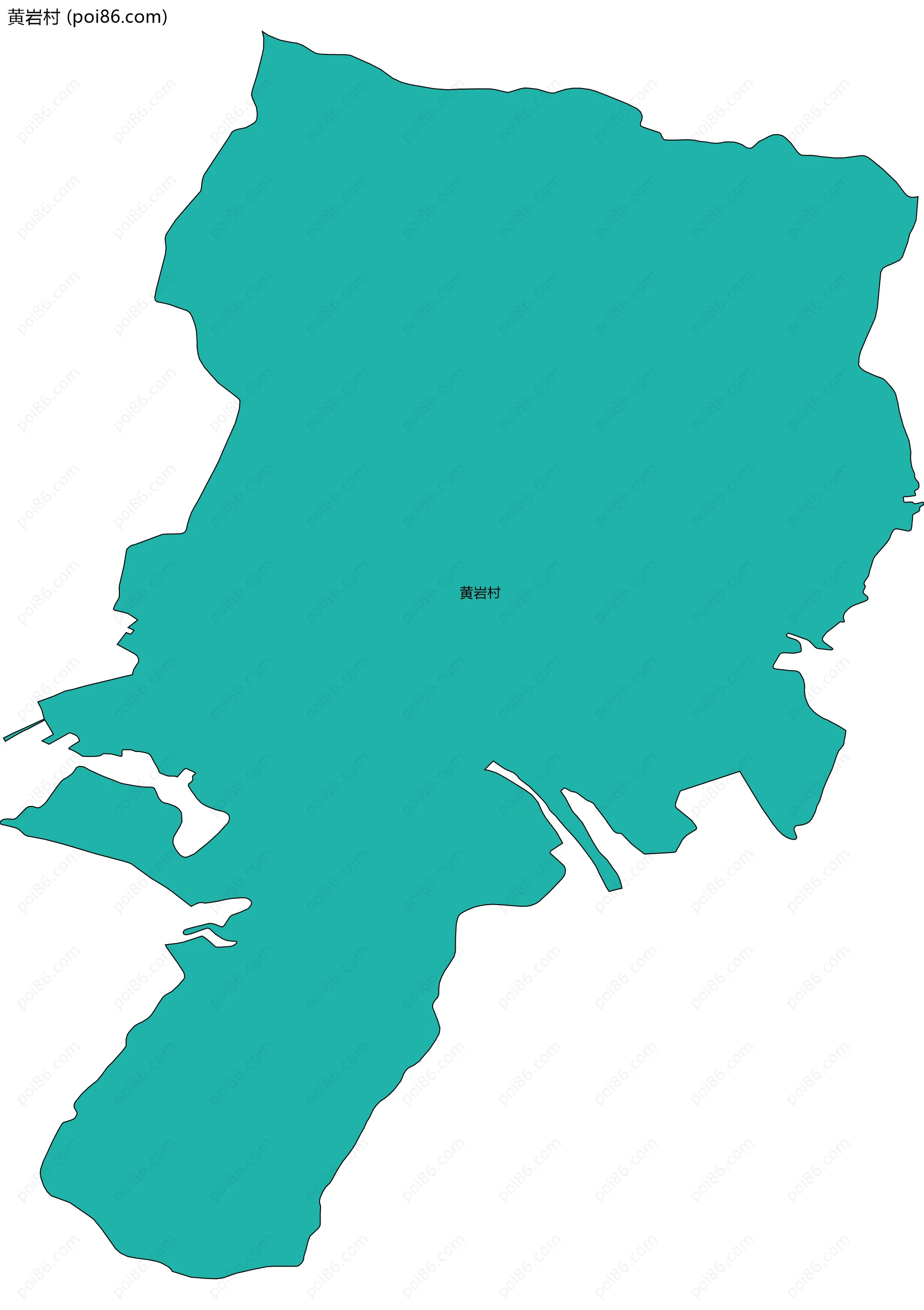 黄岩村边界地图