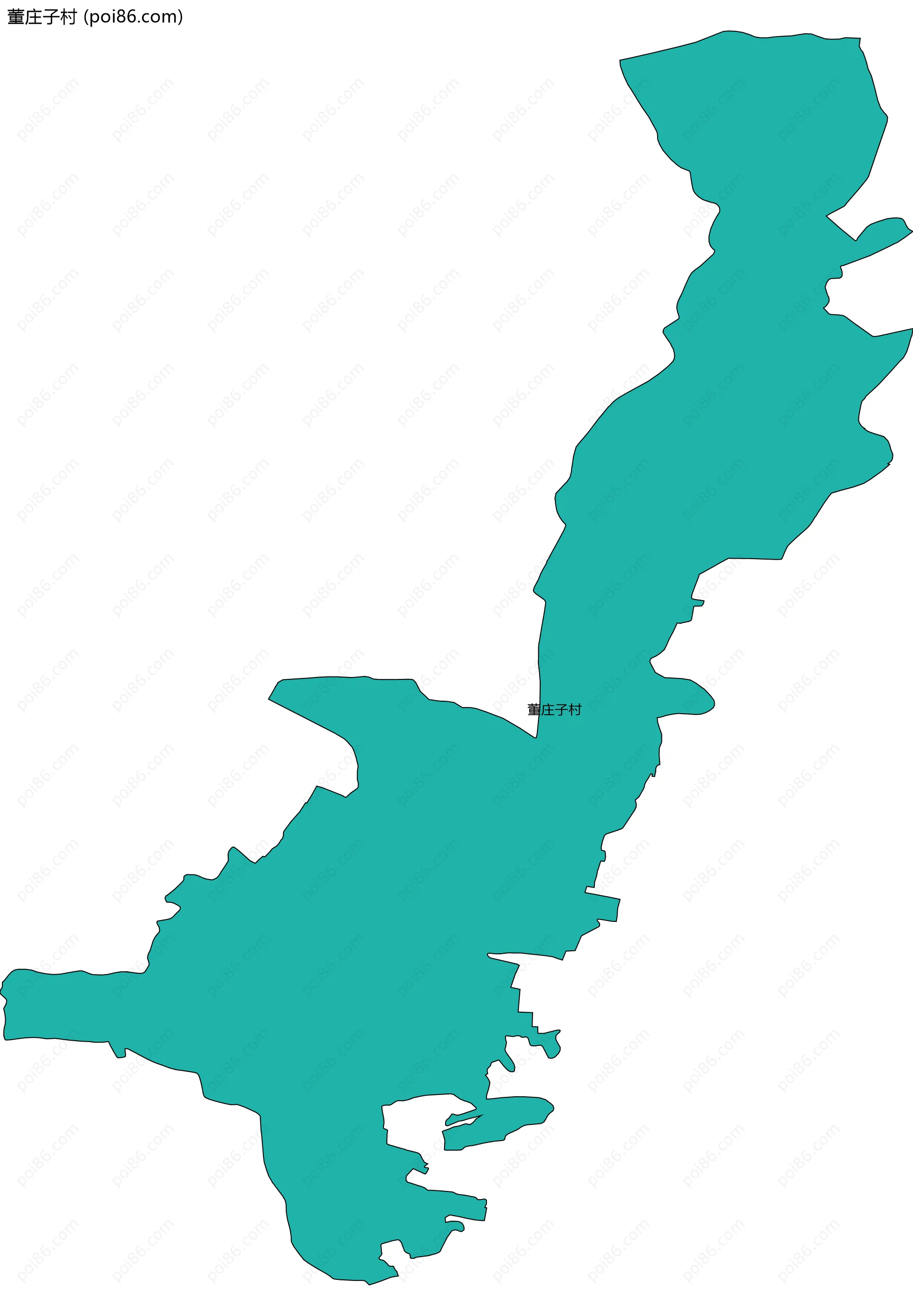 董庄子村边界地图