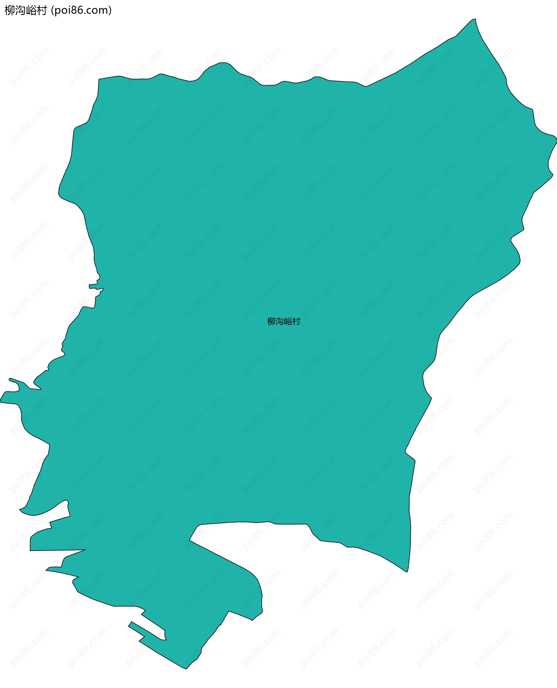 柳沟峪村边界地图