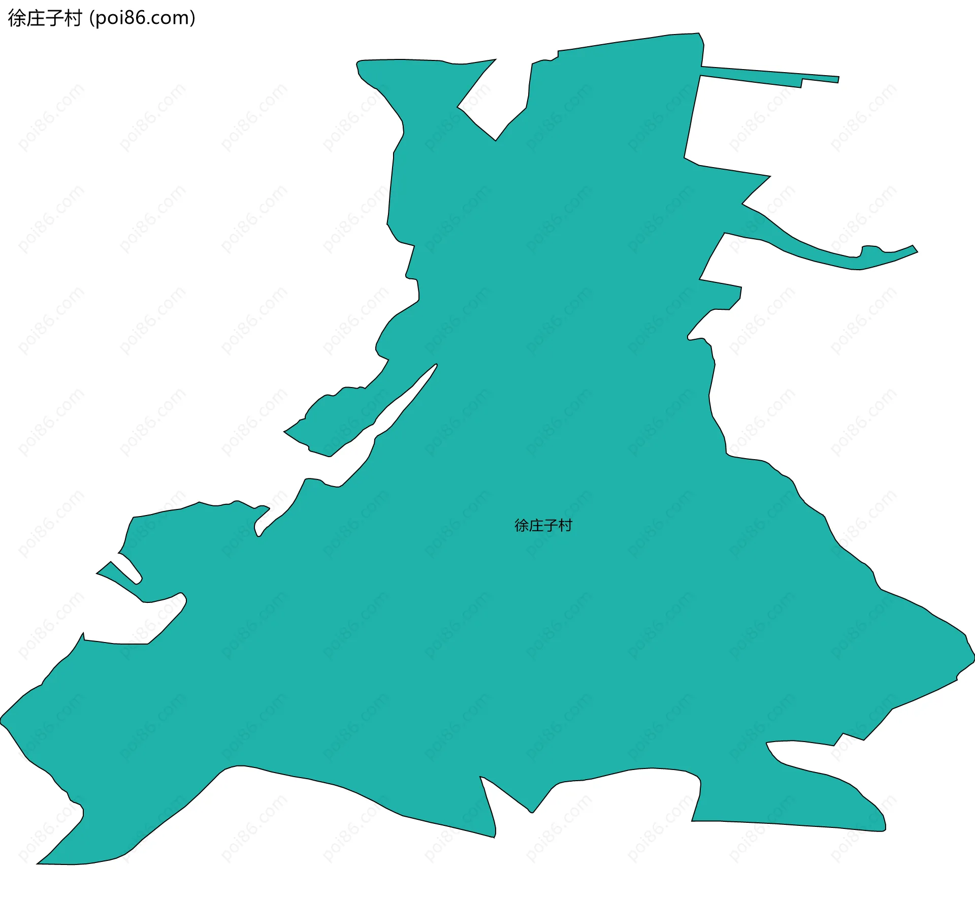 徐庄子村边界地图