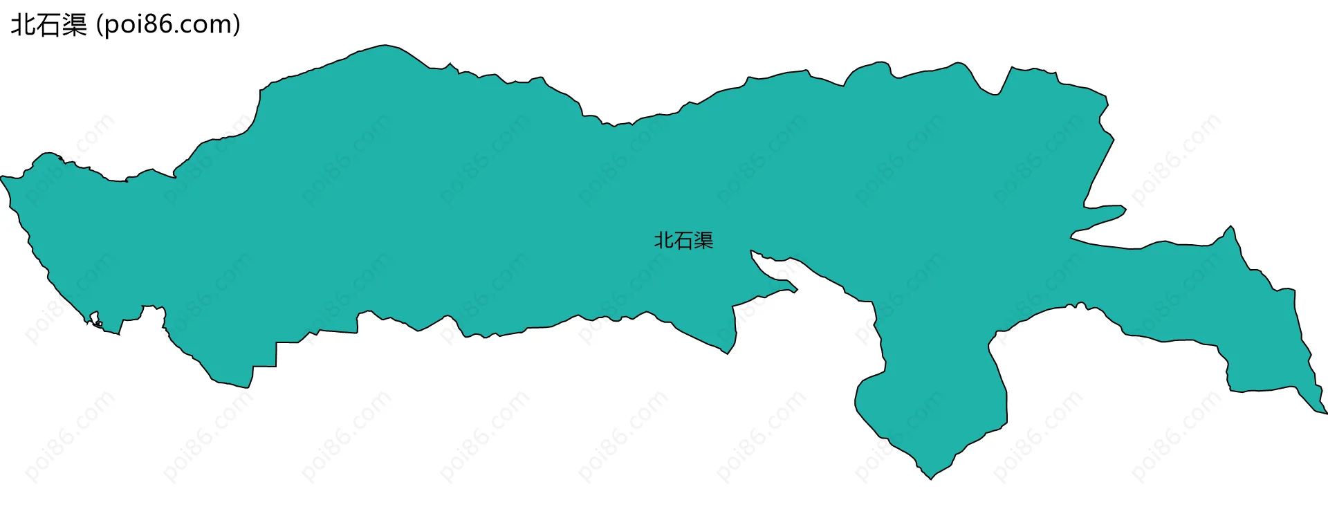 北石渠边界地图