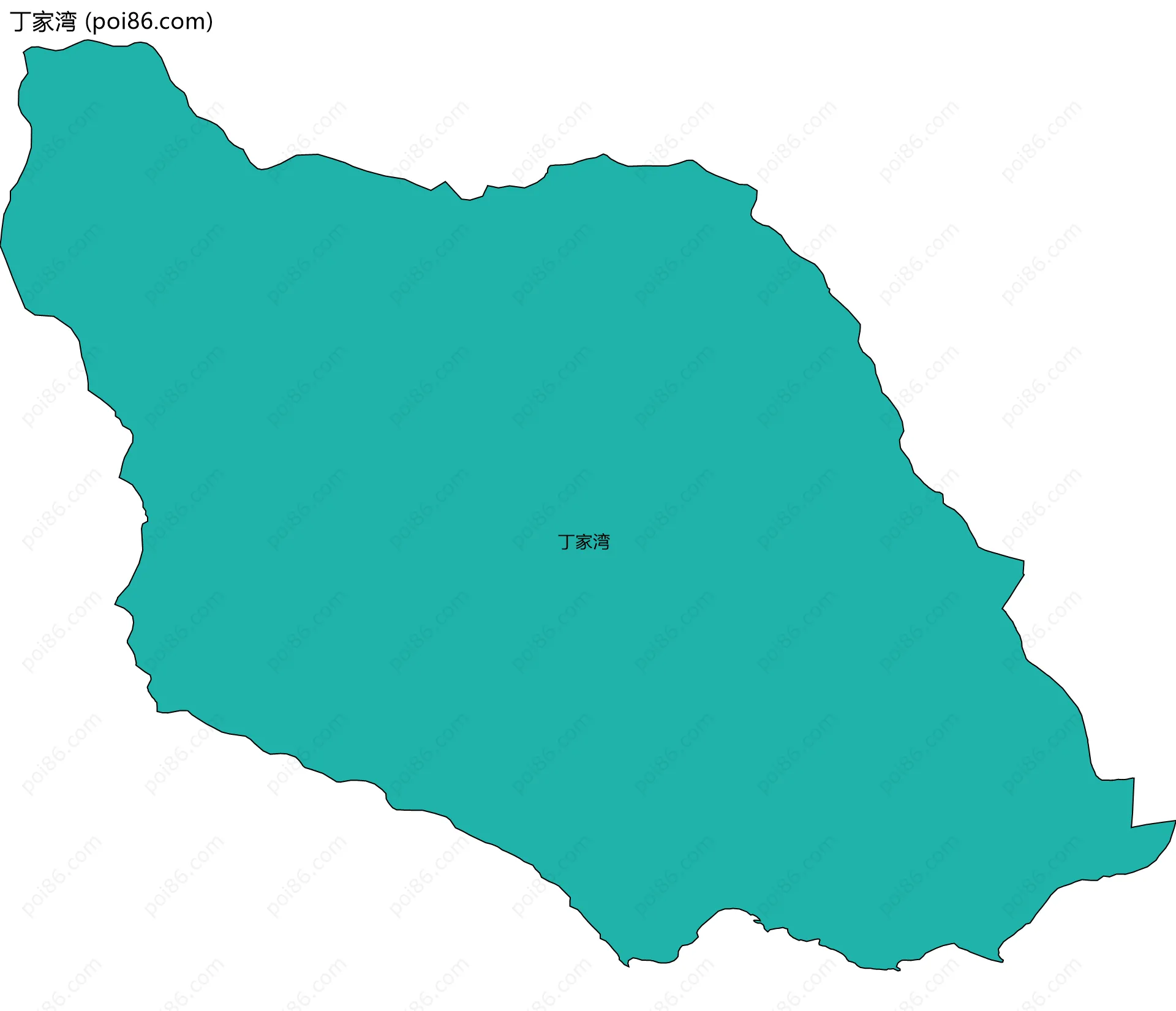 丁家湾边界地图