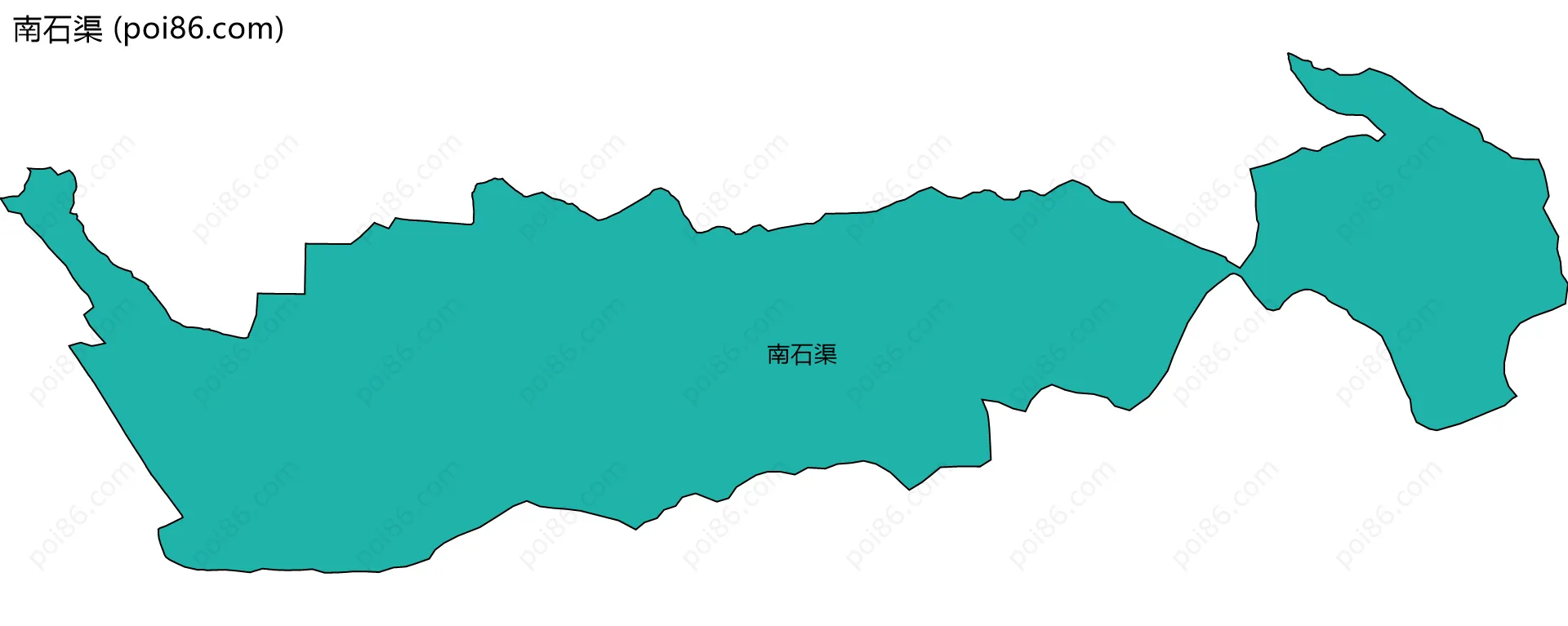 南石渠边界地图