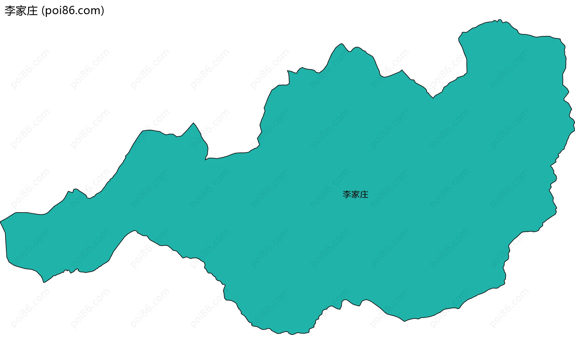 李家庄边界地图