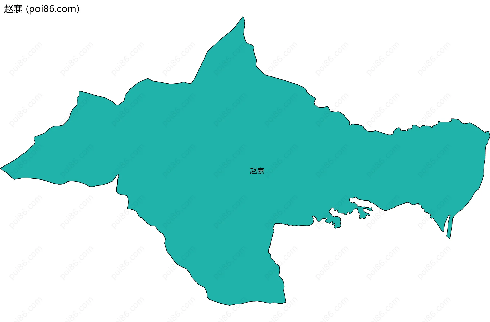 赵寨边界地图
