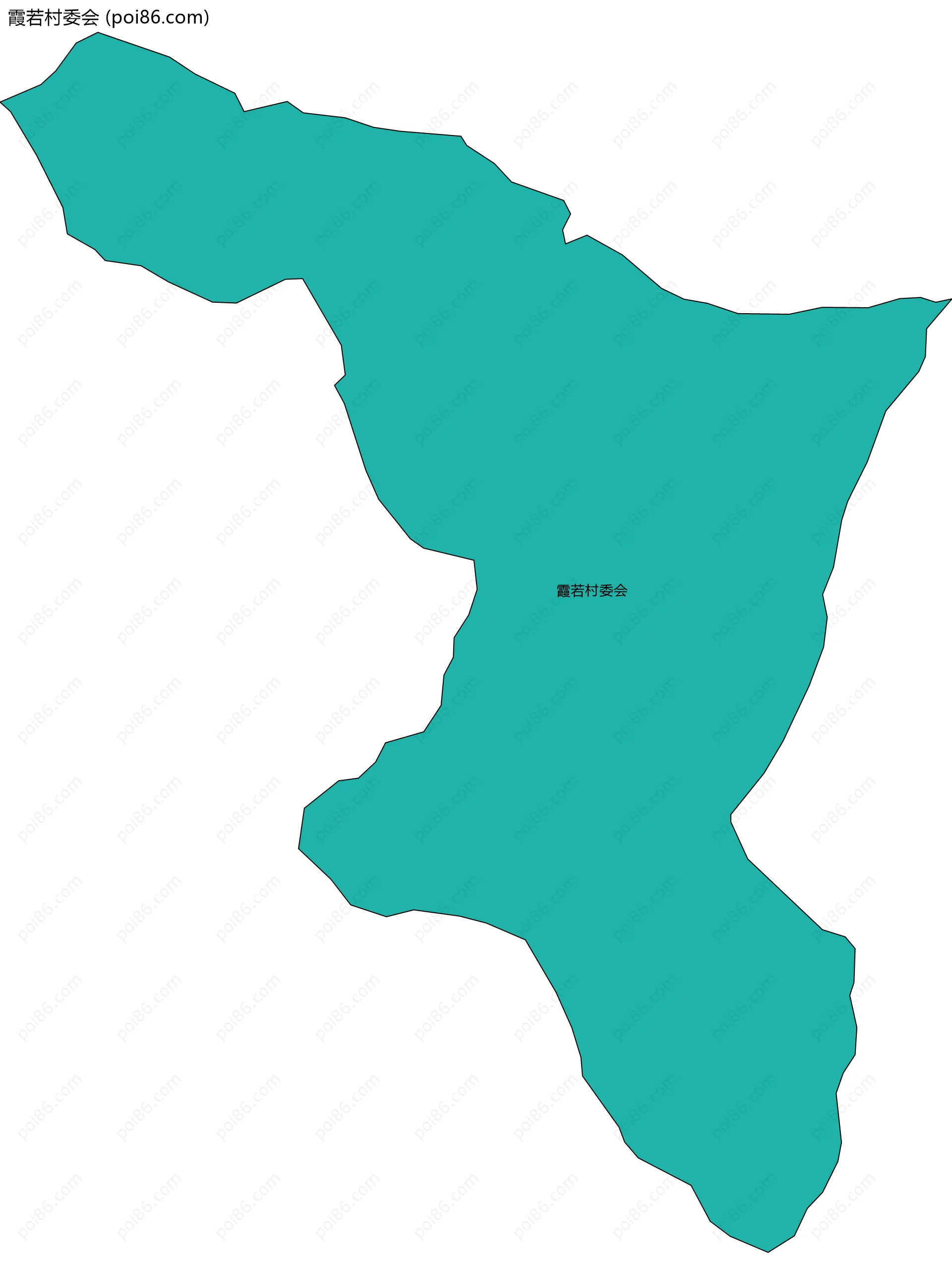 霞若村委会边界地图