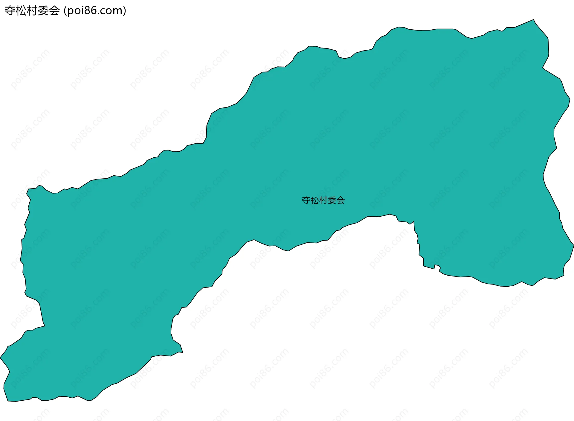 夺松村委会边界地图