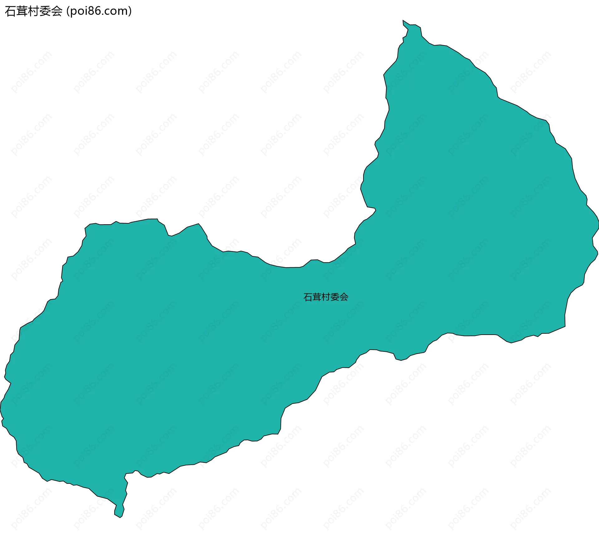 石茸村委会边界地图