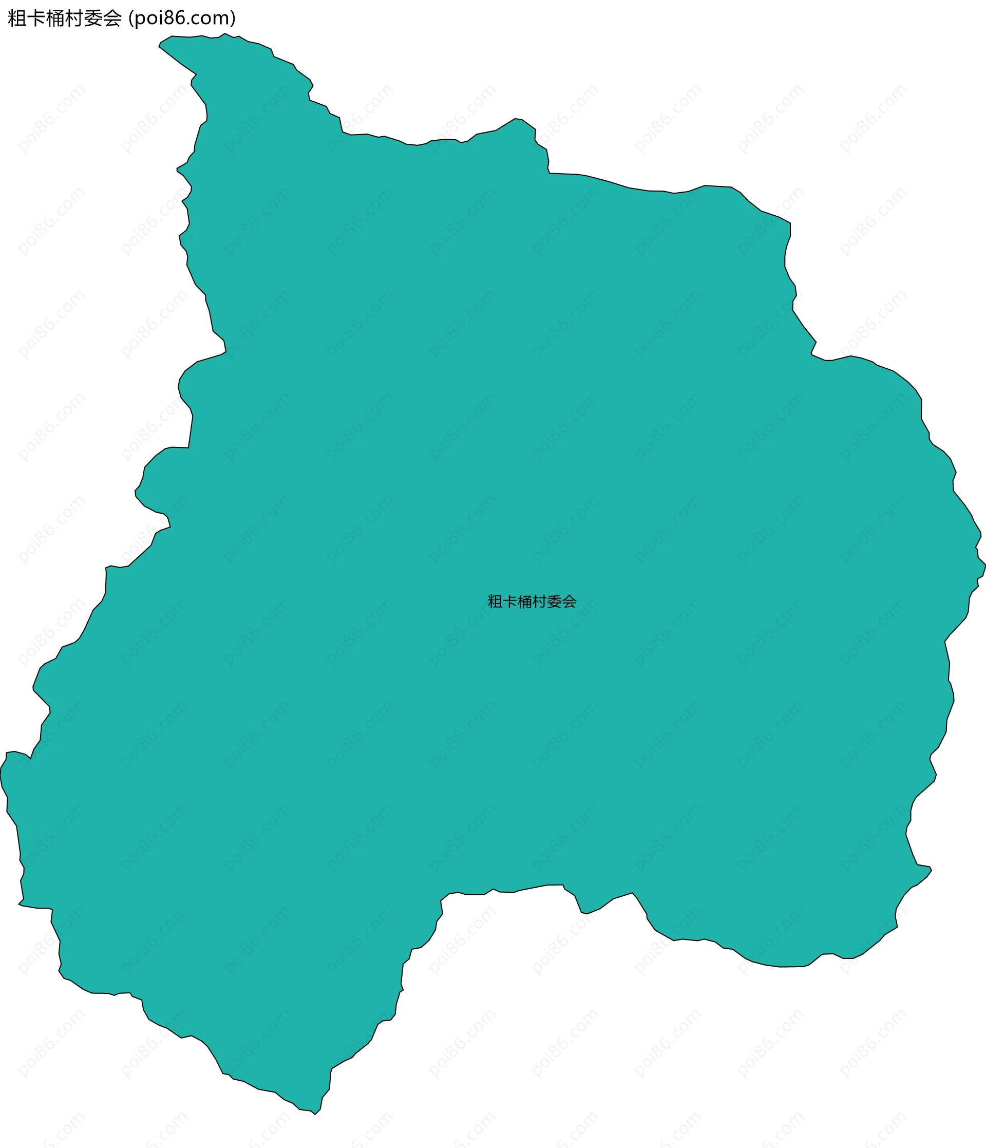 粗卡桶村委会边界地图