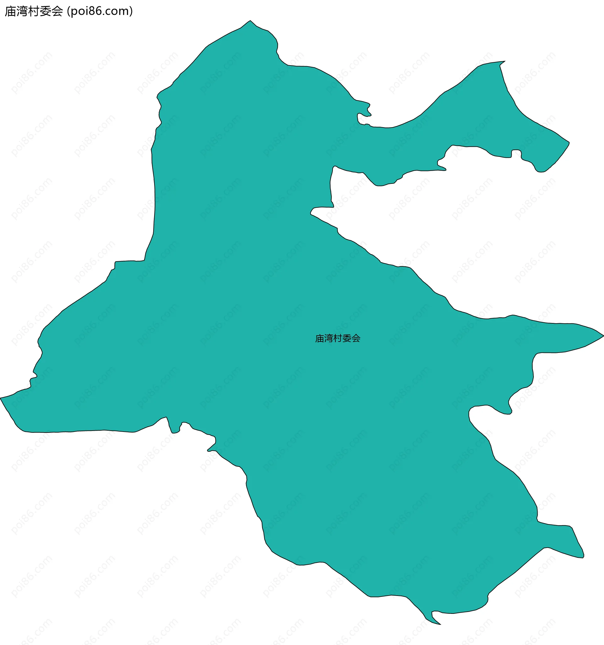 庙湾村委会边界地图
