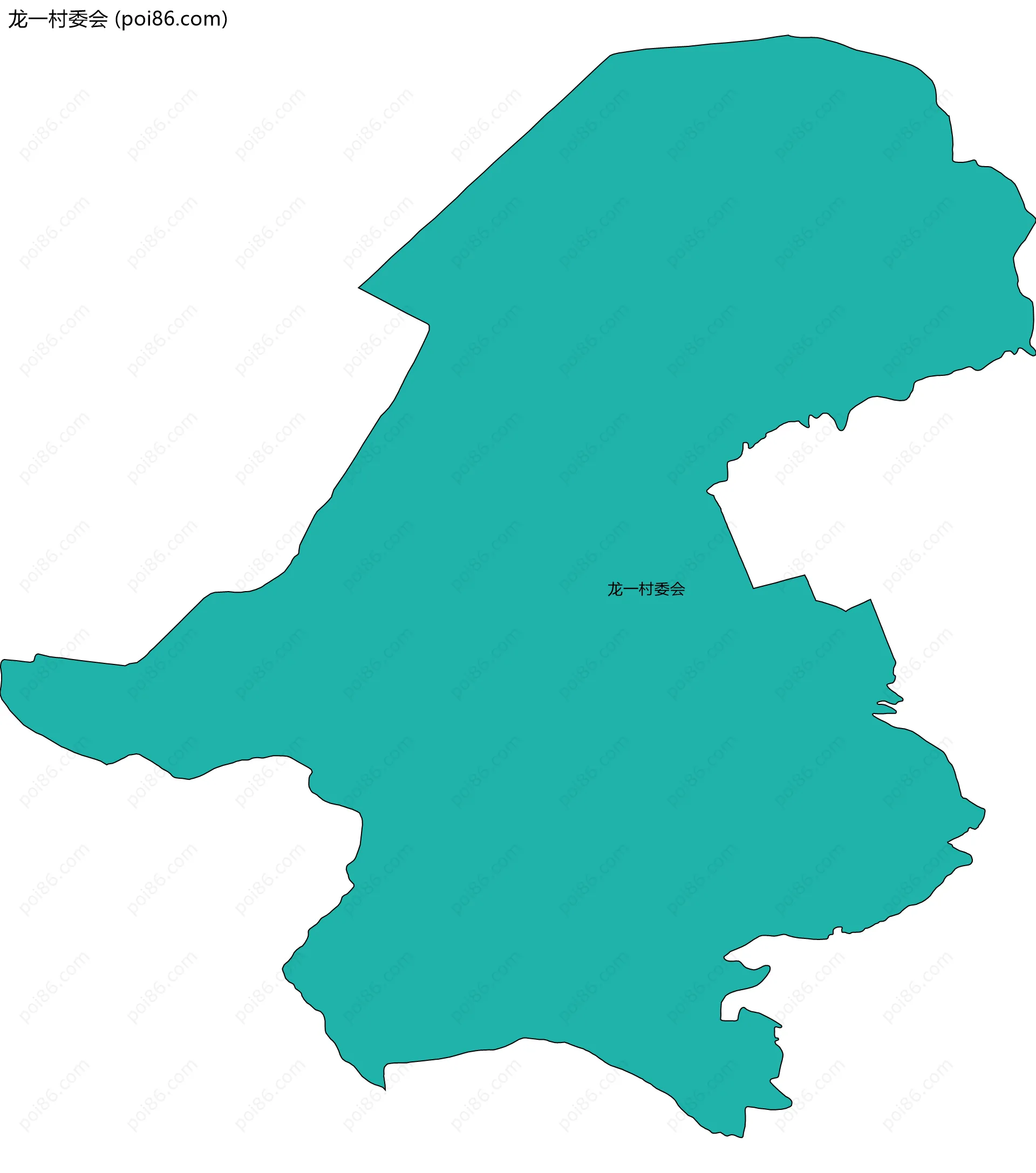 龙一村委会边界地图