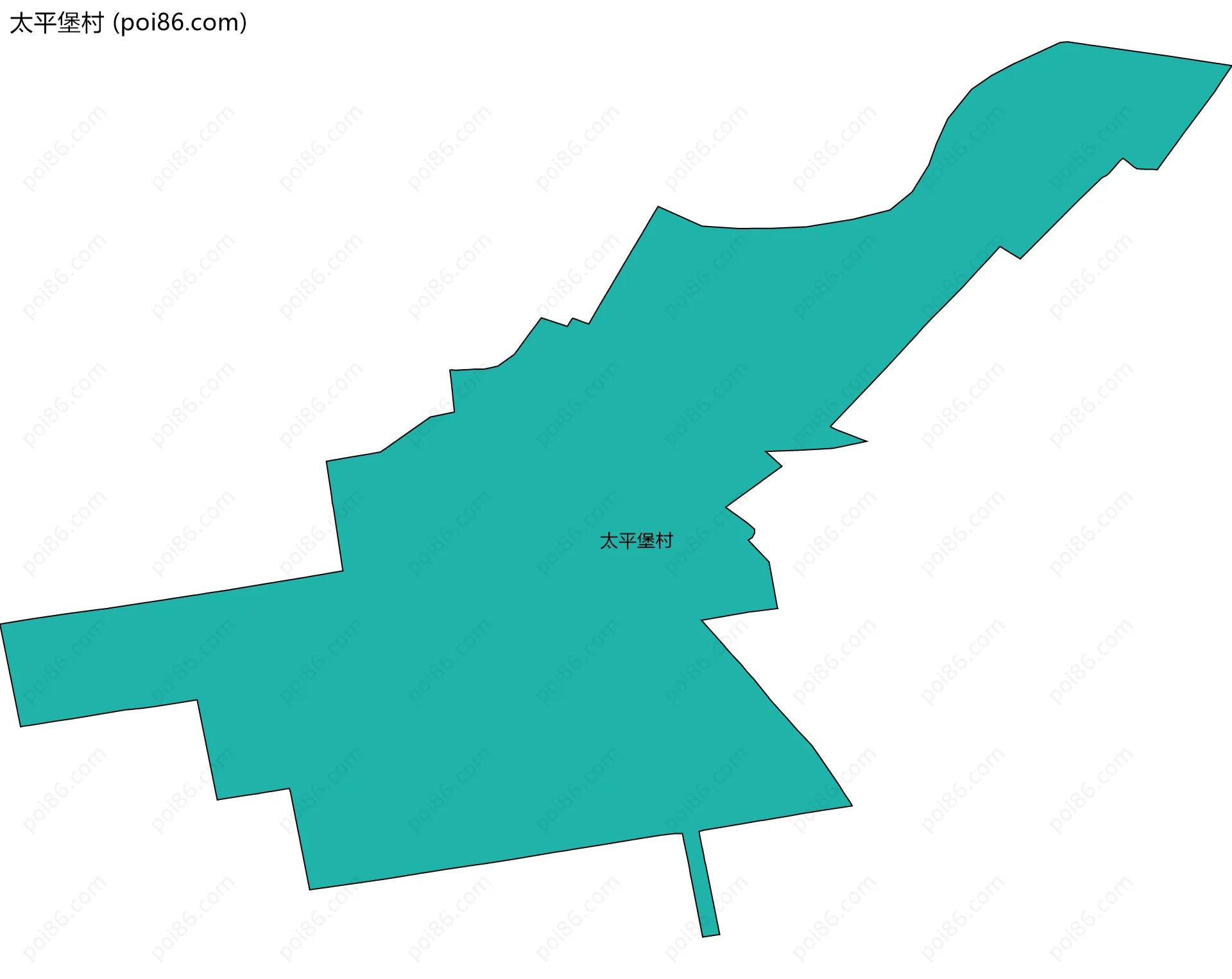 太平堡村边界地图