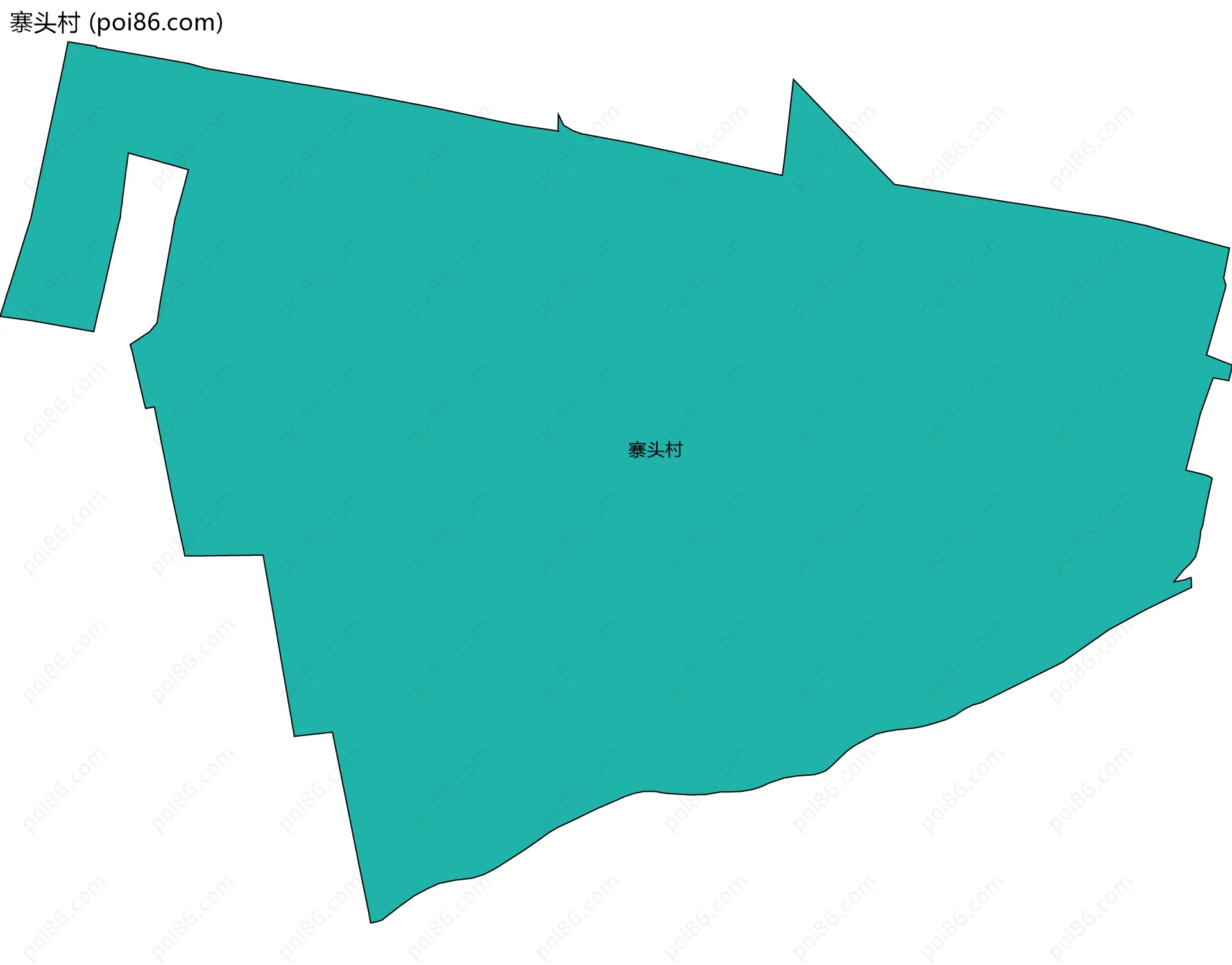 寨头村边界地图