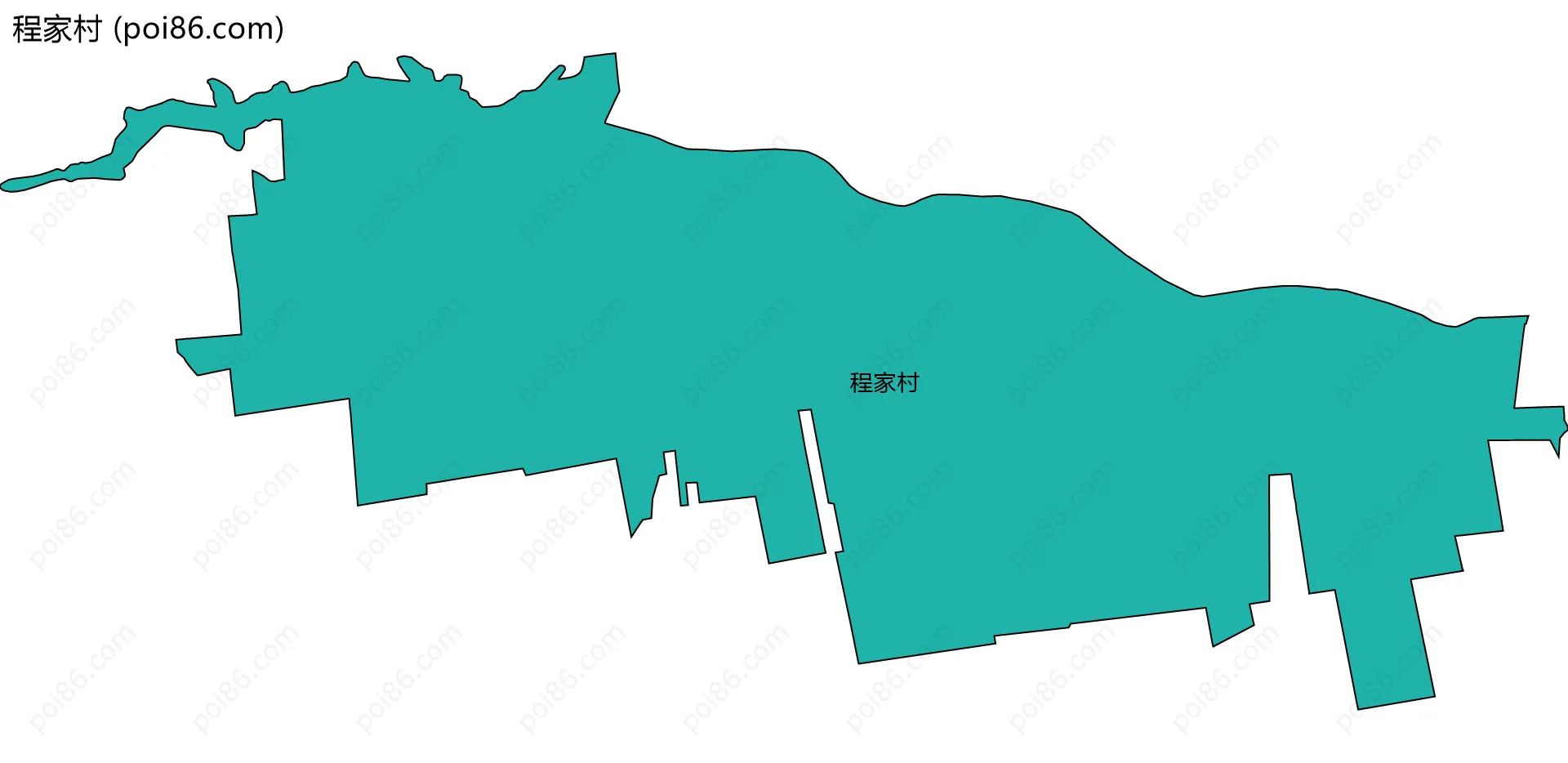 程家村边界地图