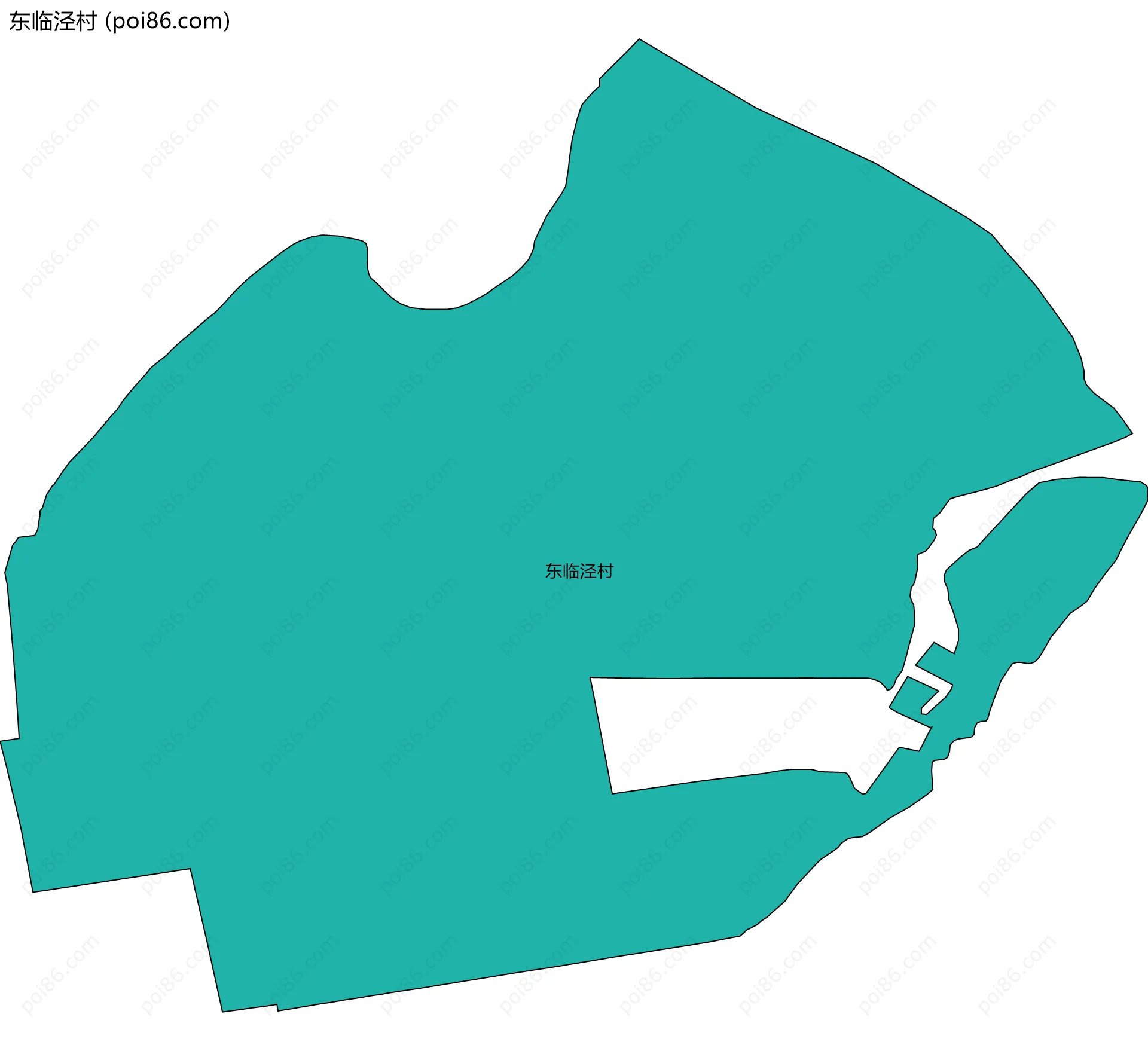 东临泾村边界地图