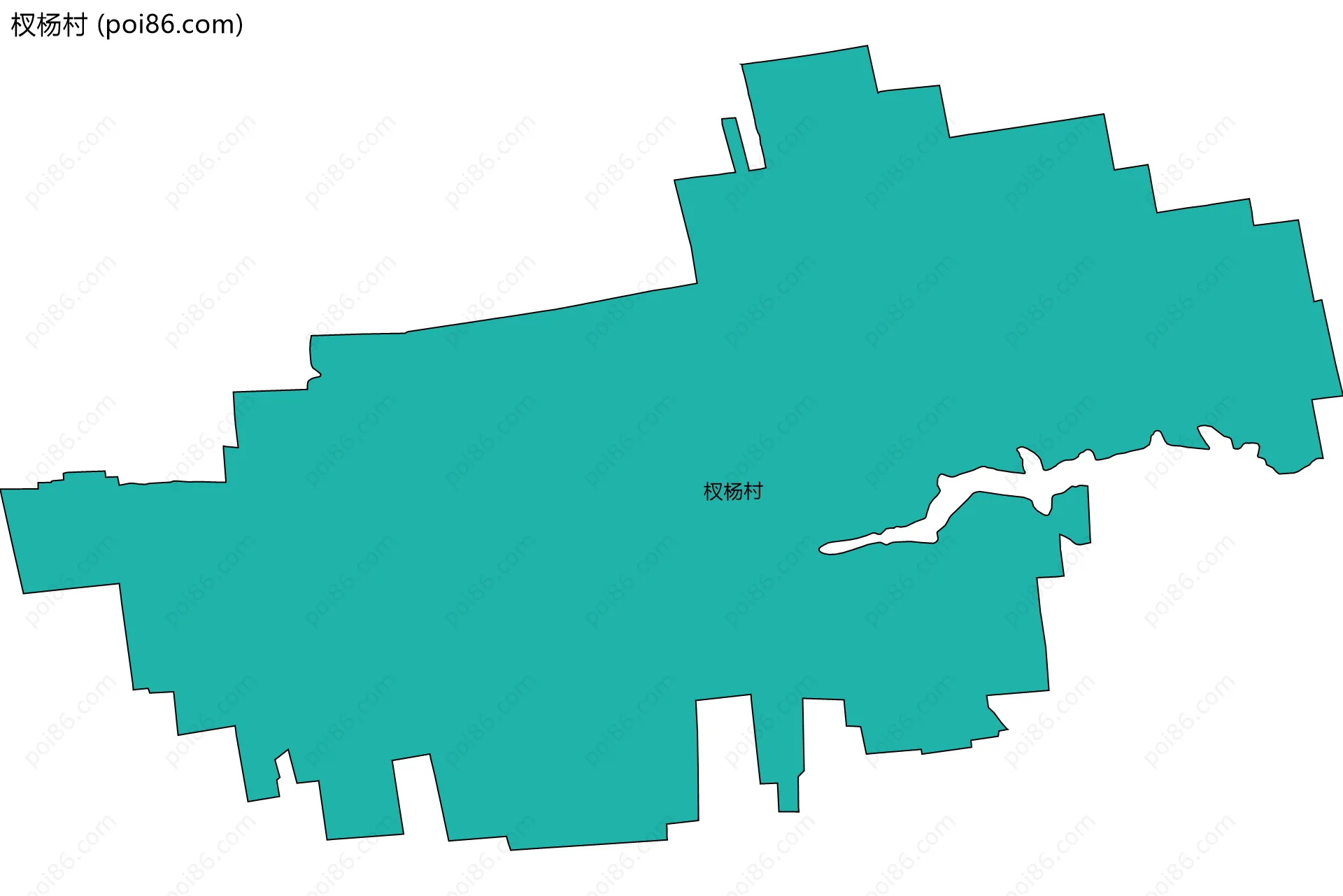 杈杨村边界地图