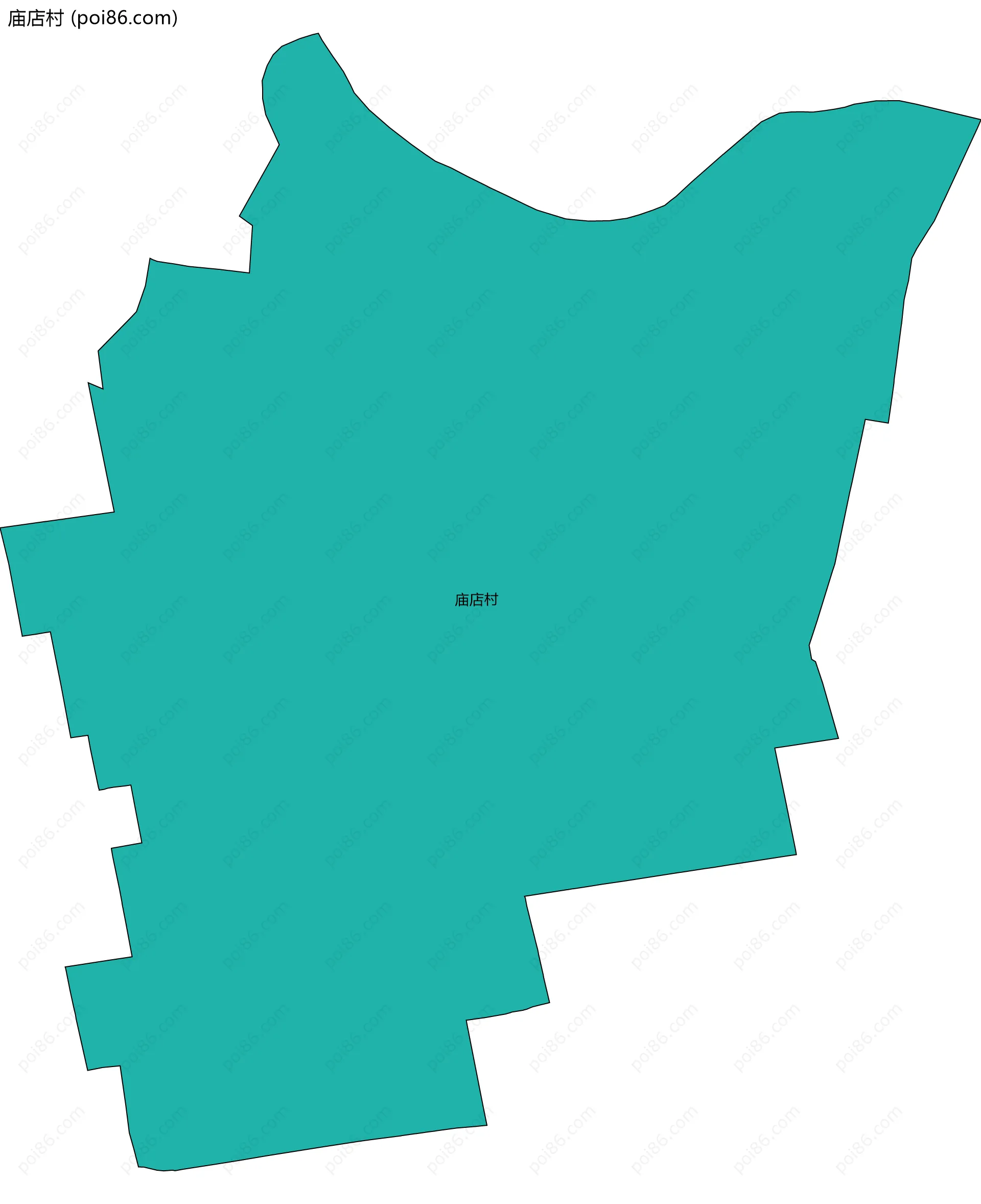 庙店村边界地图