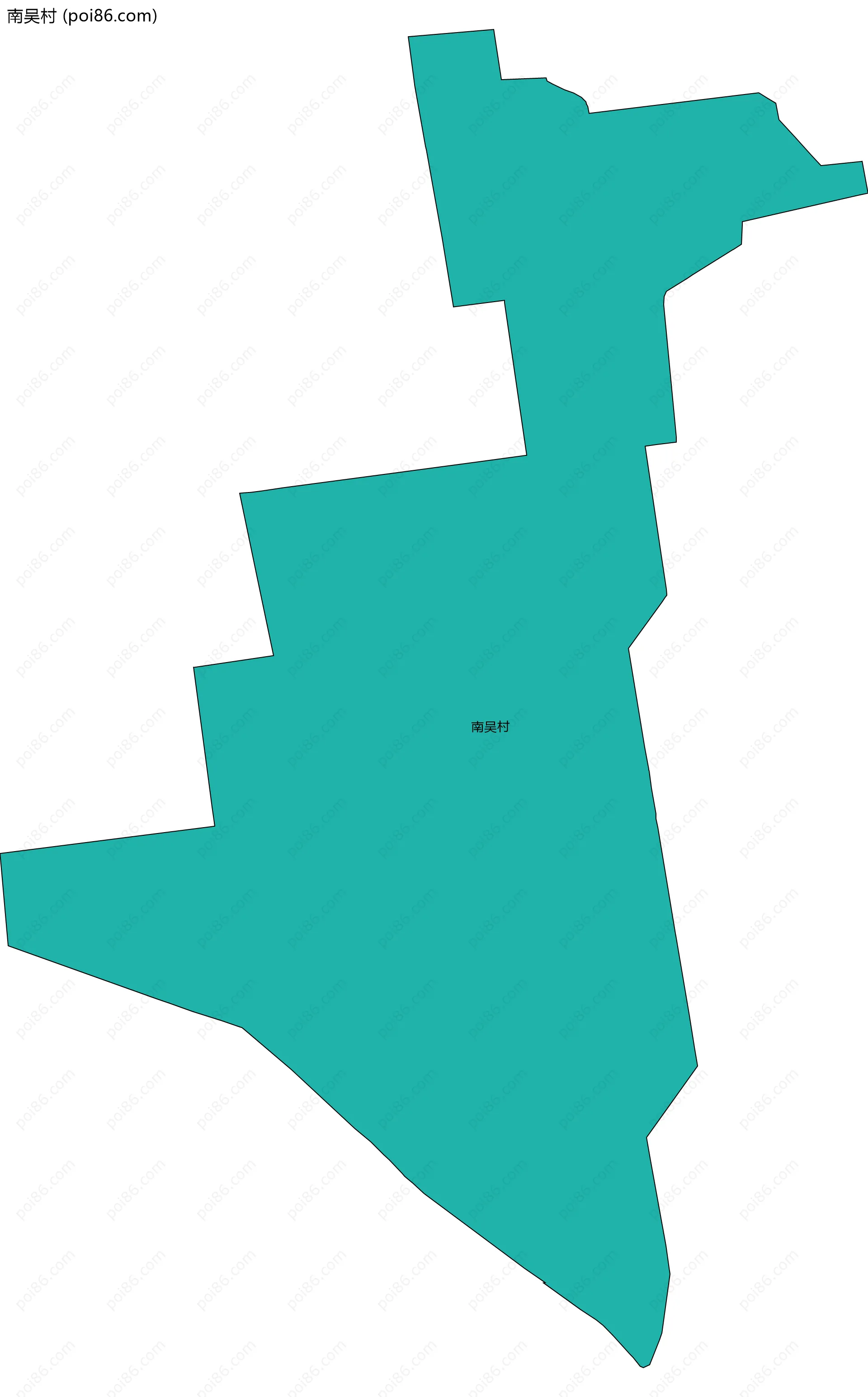 南吴村边界地图