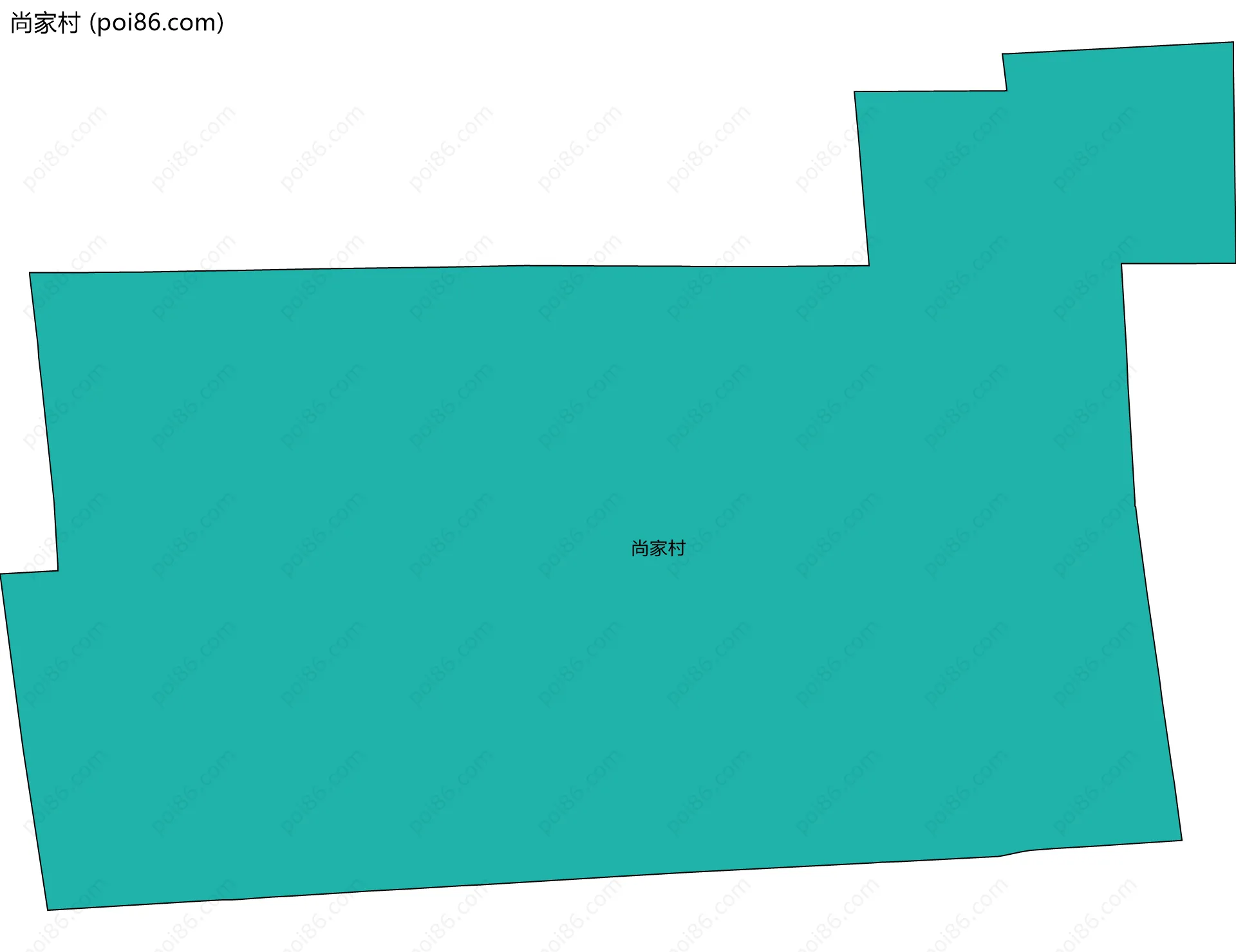 尚家村边界地图