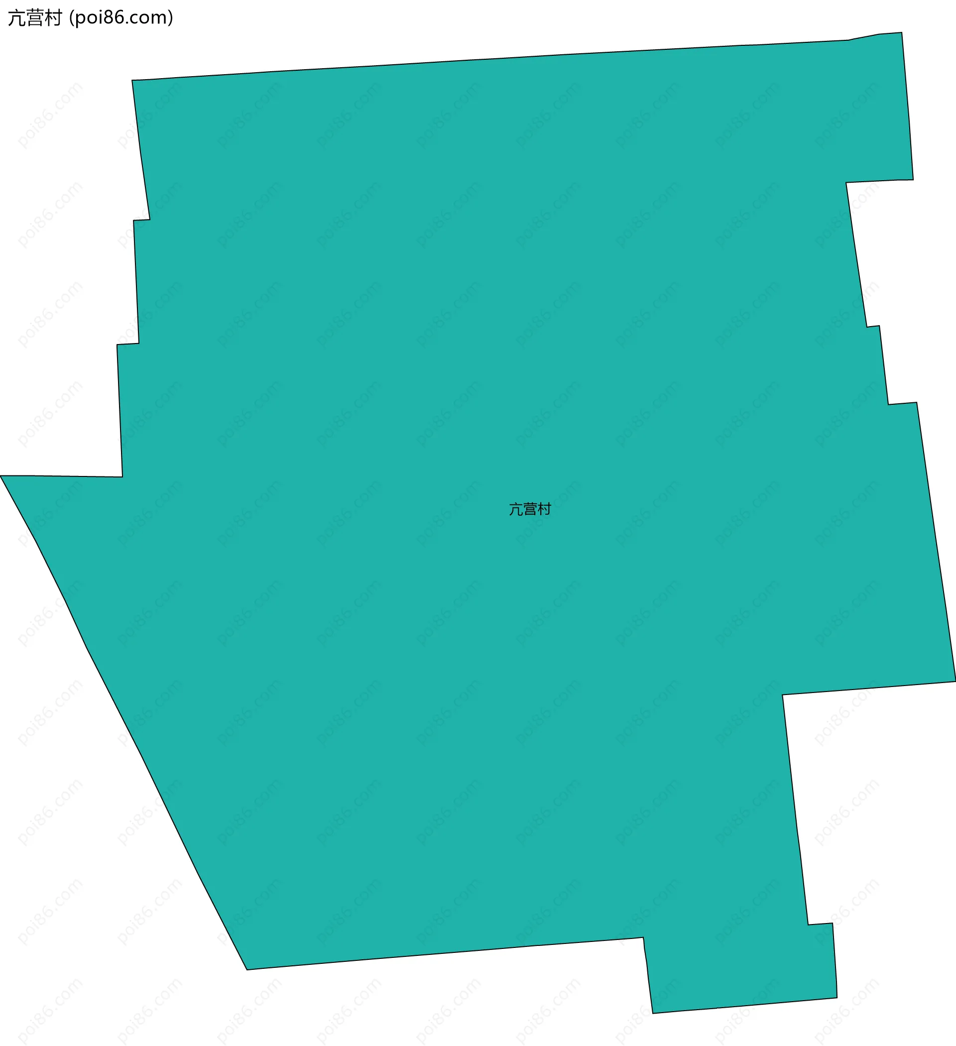 亢营村边界地图