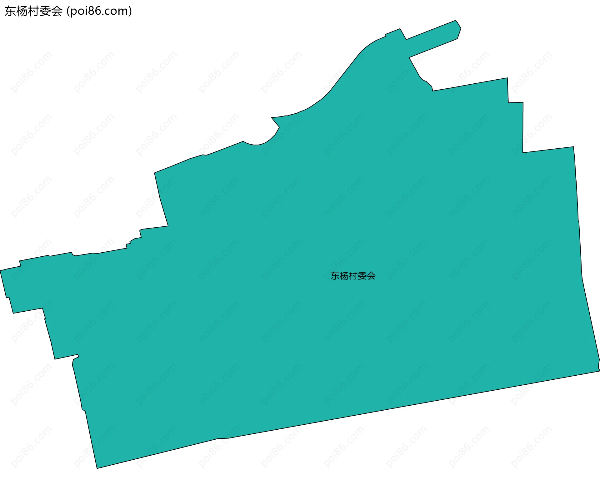 东杨村委会边界地图