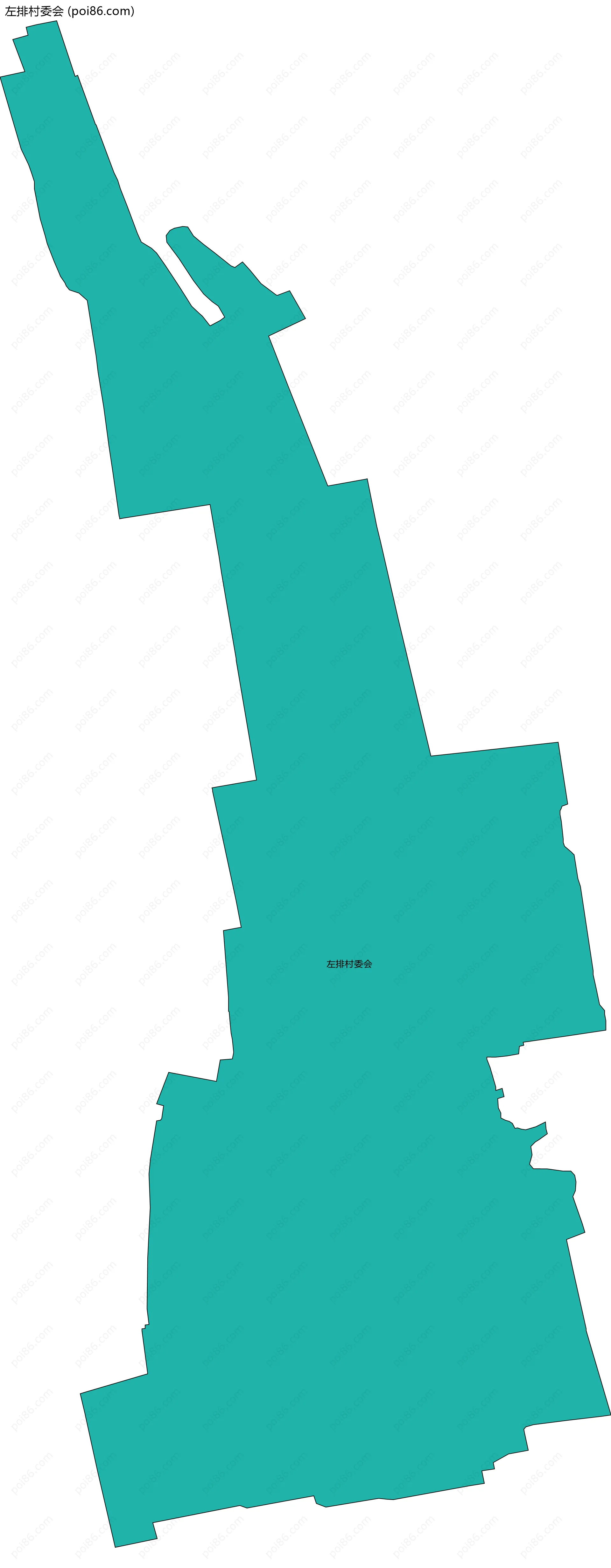 左排村委会边界地图