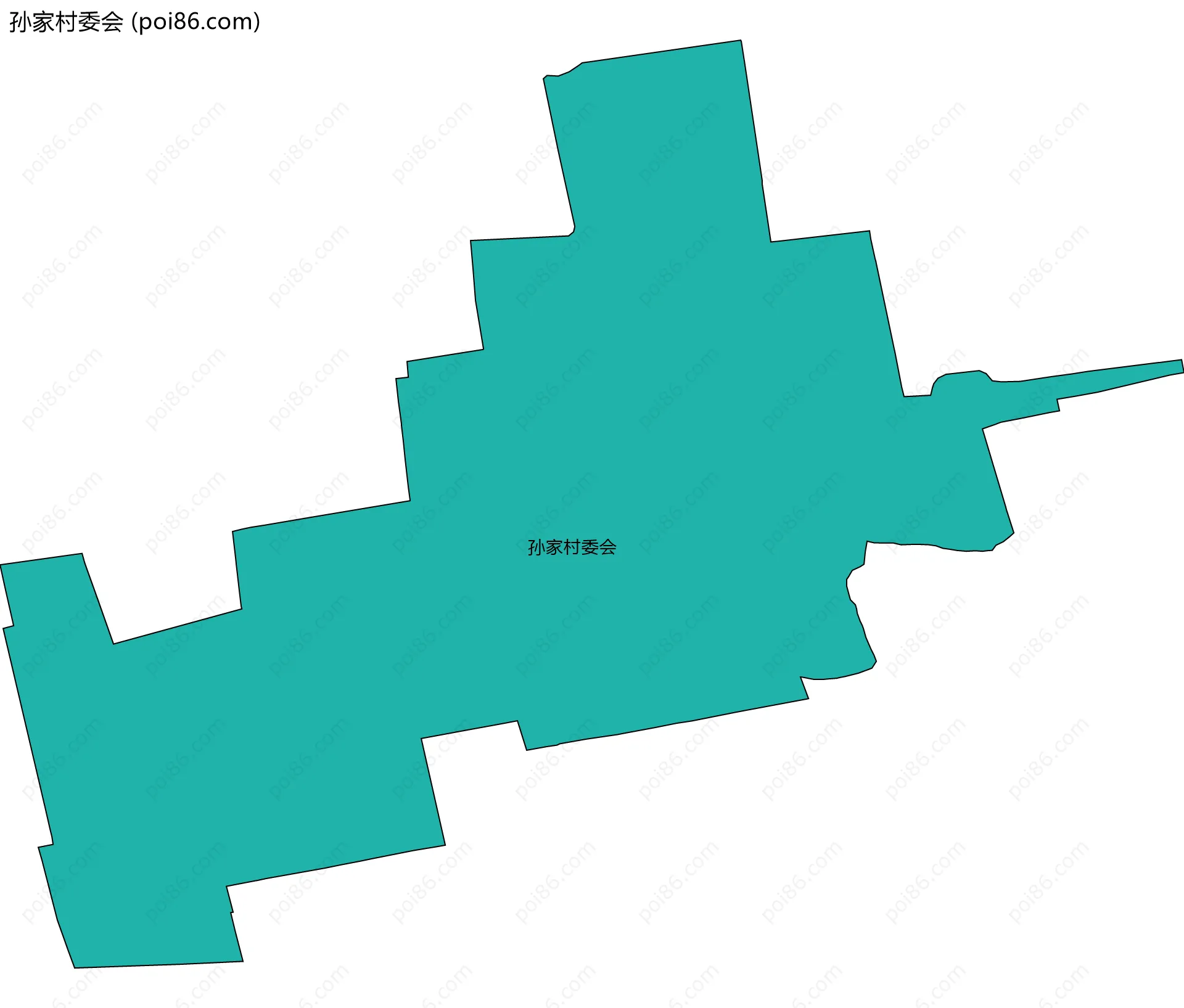 孙家村委会边界地图