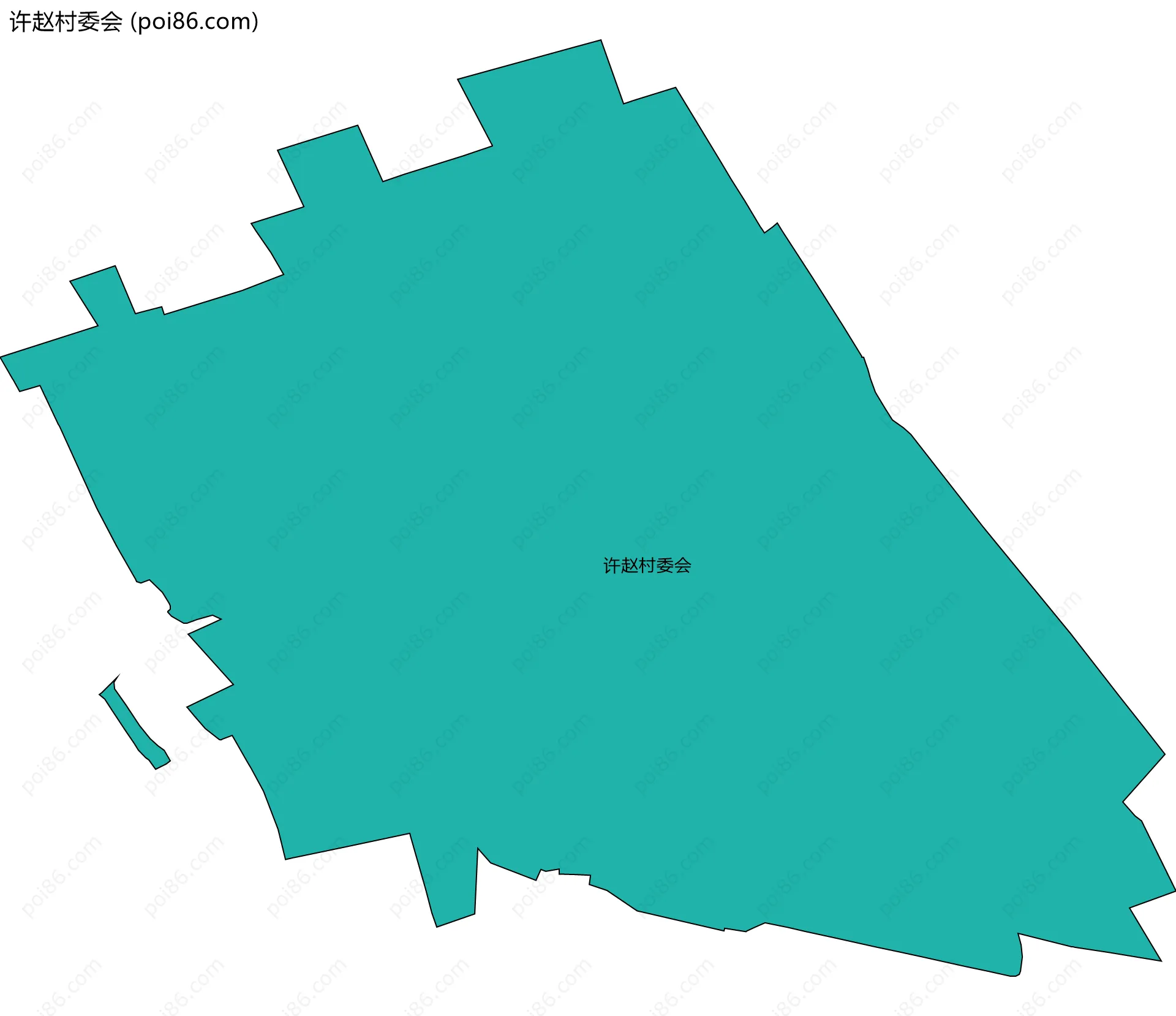 许赵村委会边界地图