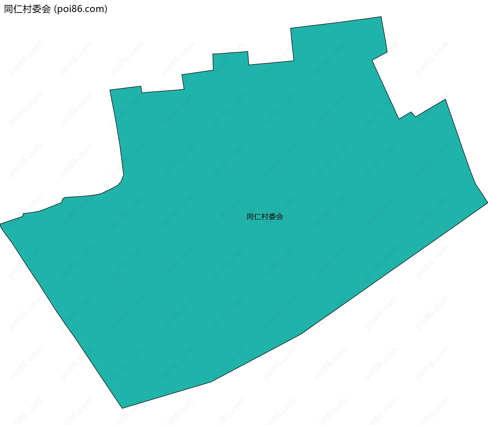 同仁村委会边界地图