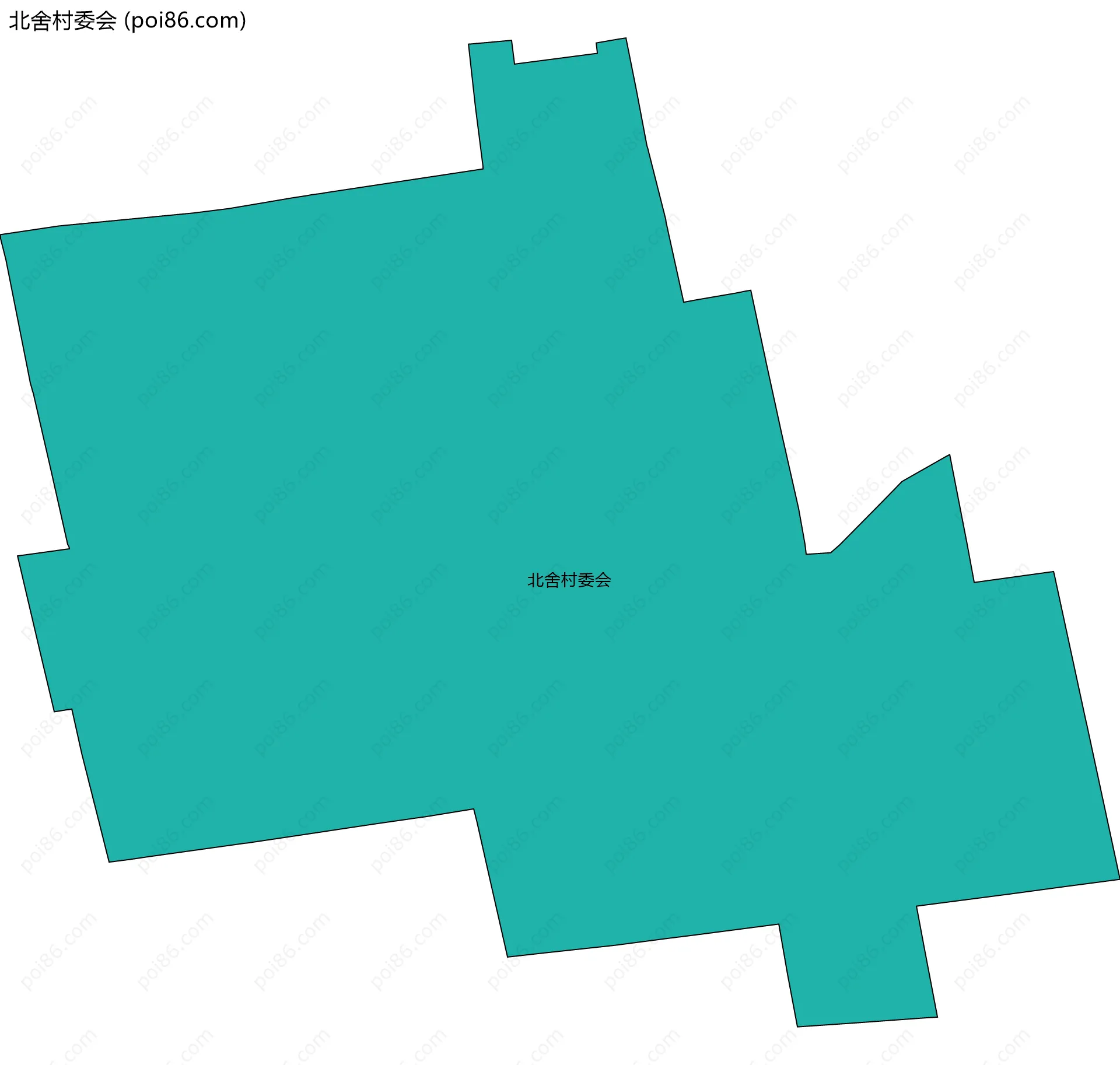 北舍村委会边界地图